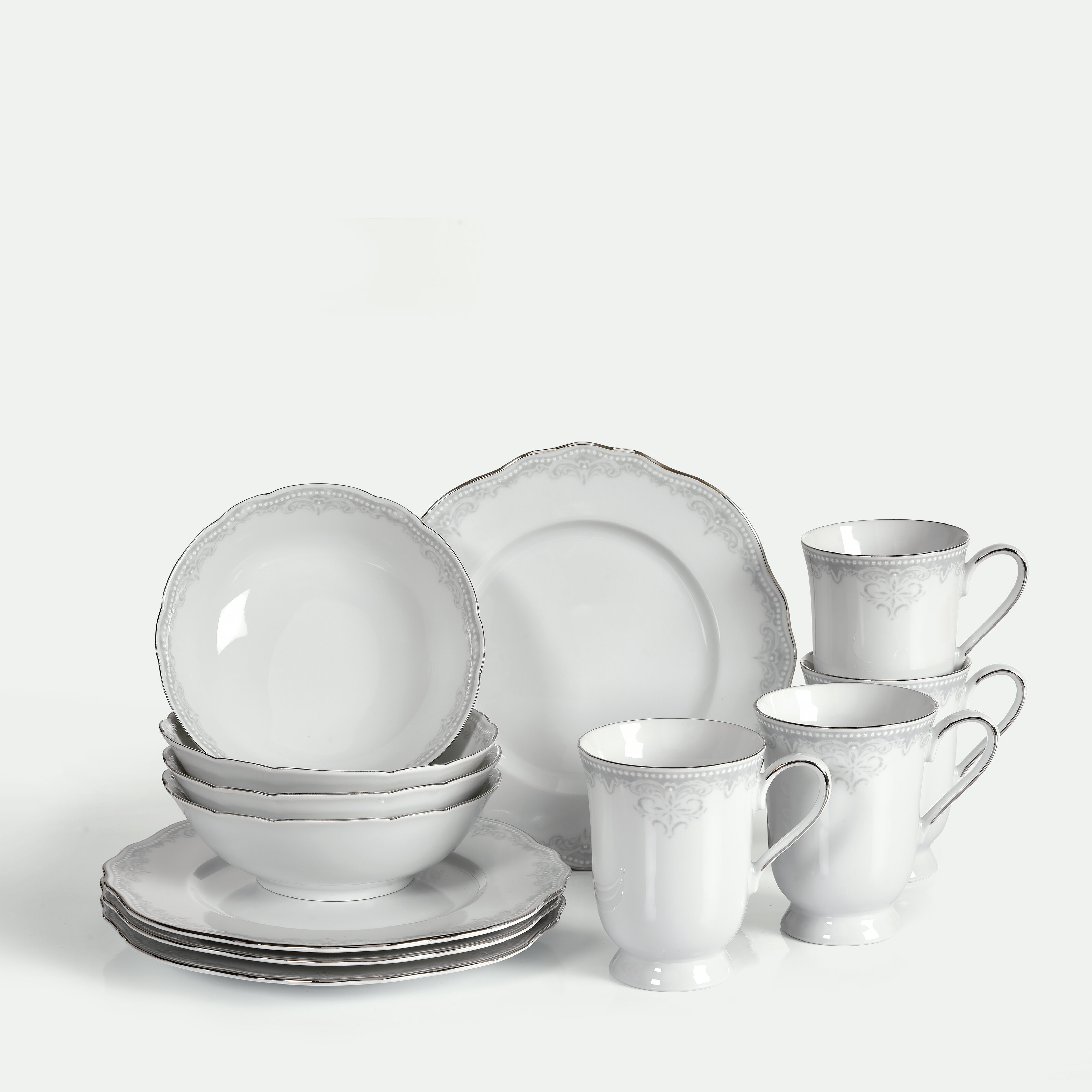 Moments frukost- och kaffeset 12 delar, 4 pers