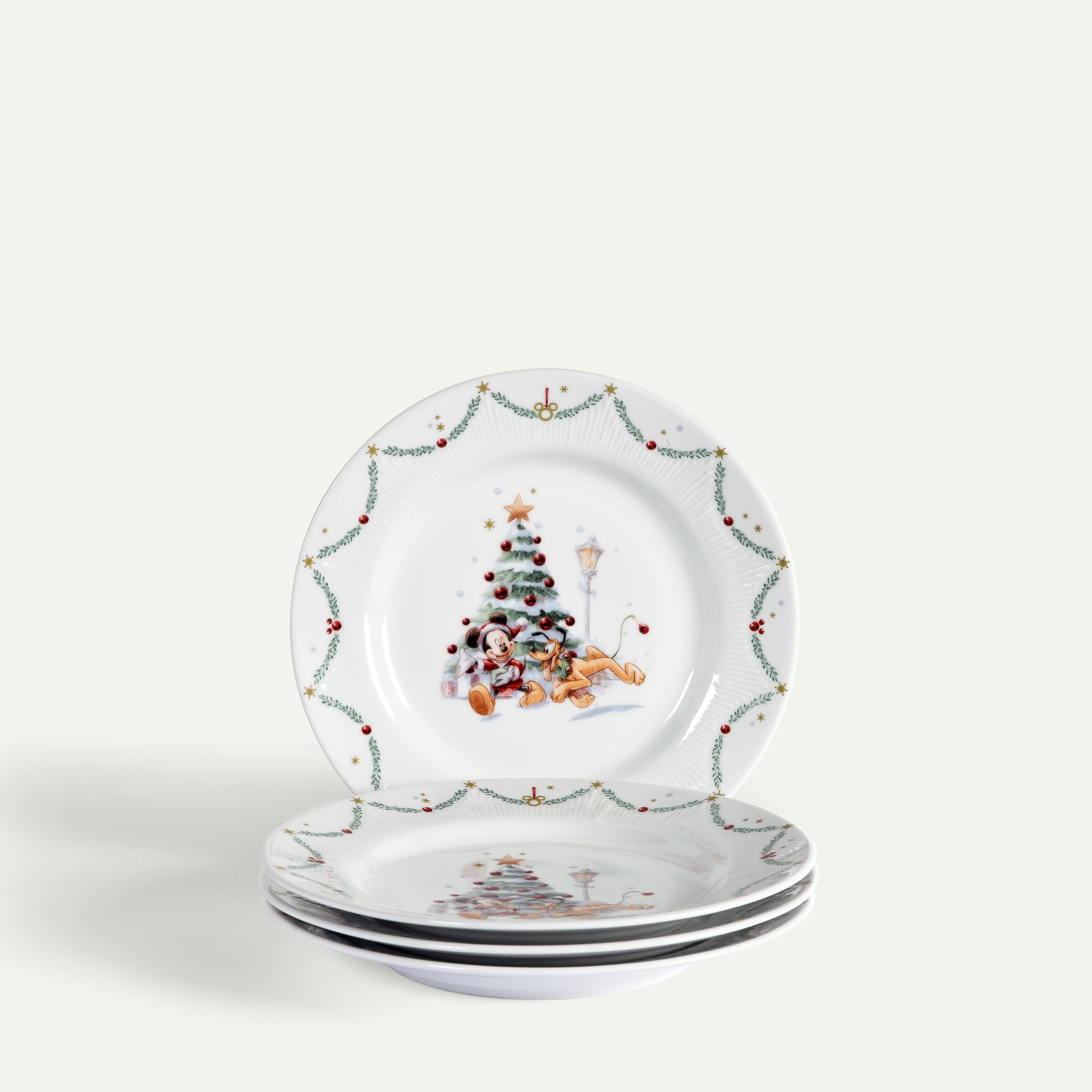 Disney Joulu alkuruokalautanen 21 cm 4 kpl
