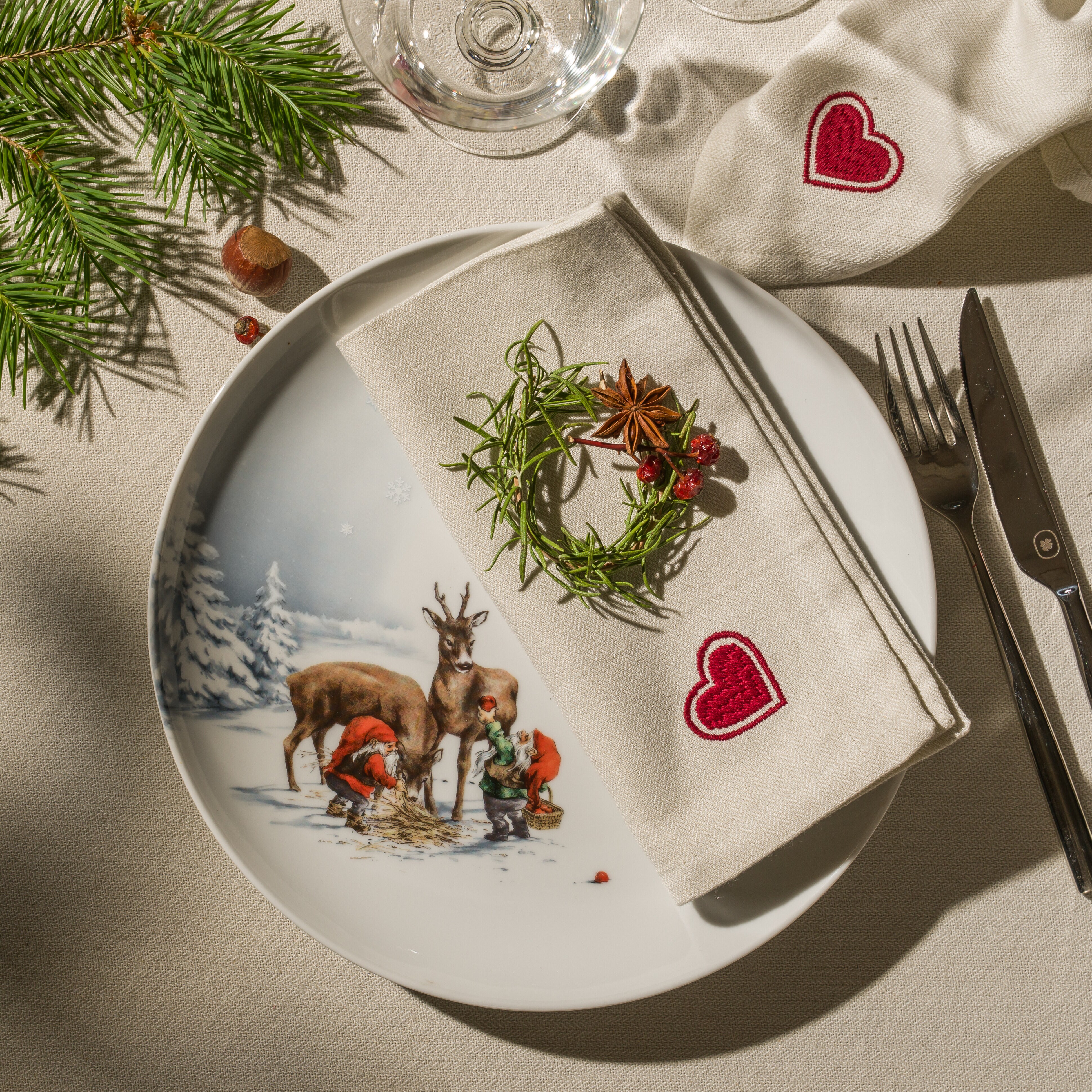 Tomtarnas Jul tallrik 27 cm 4-pack