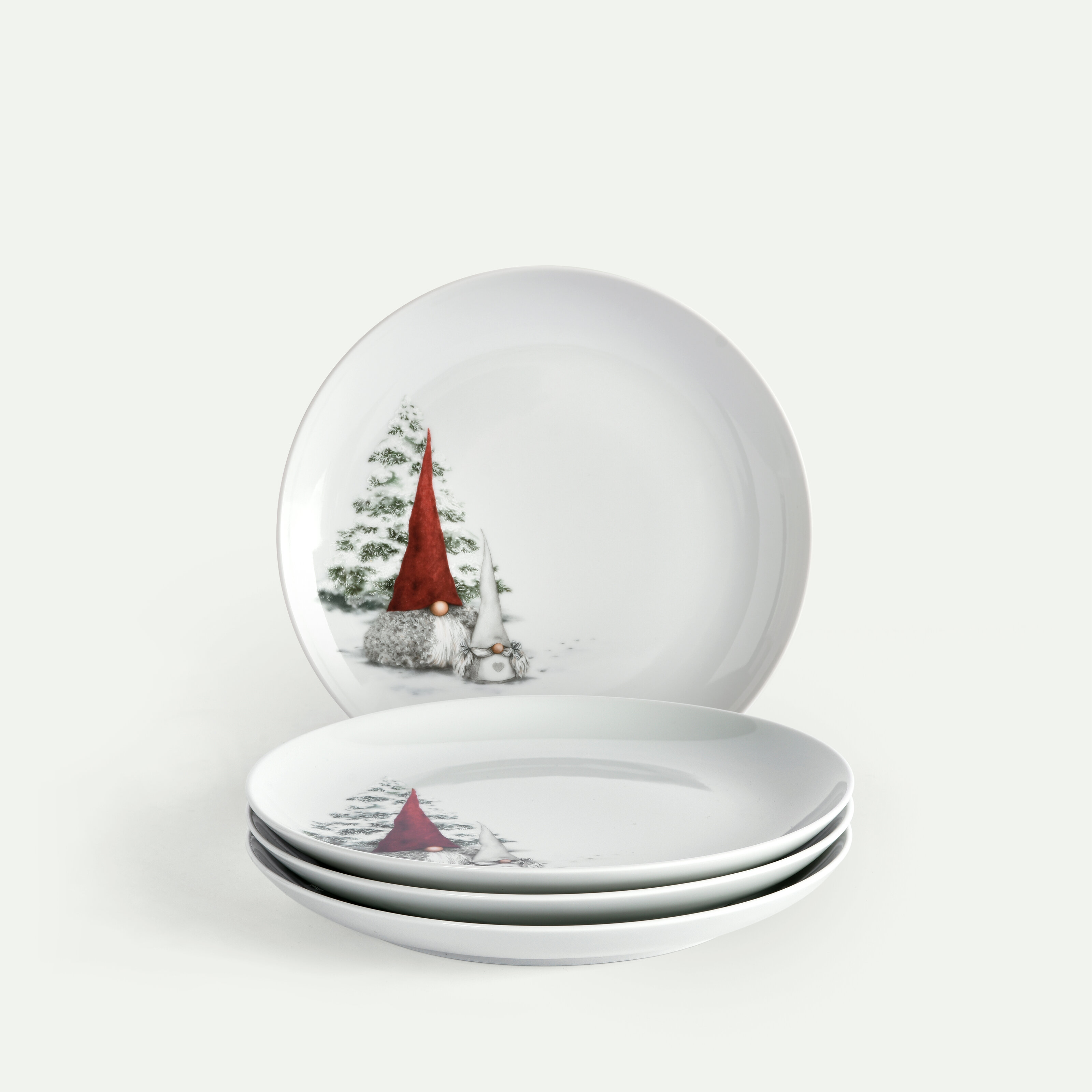 Åsas Tomtejul assiett 22 cm 4-pack