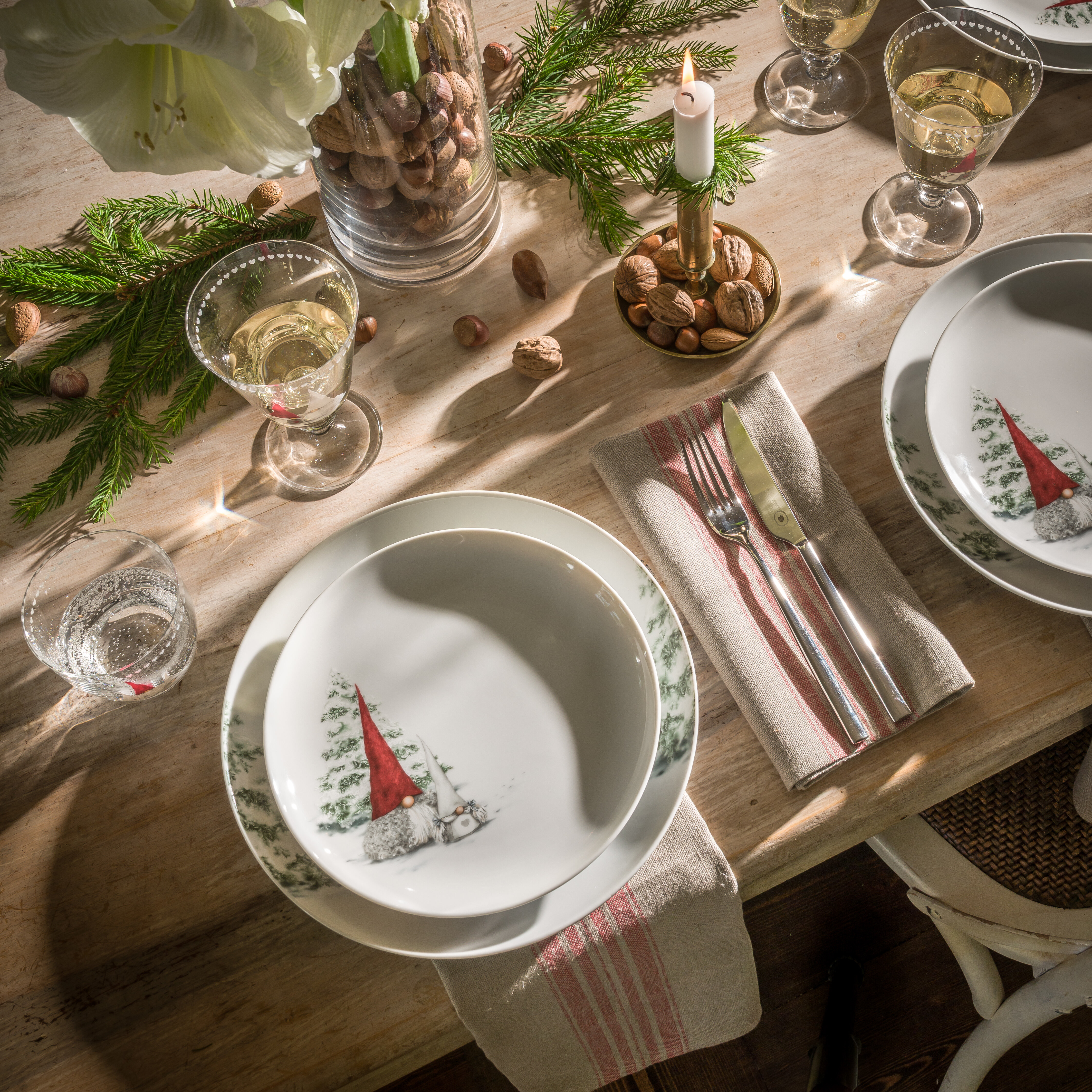 Åsas Tomtejul assiett 22 cm 4-pack