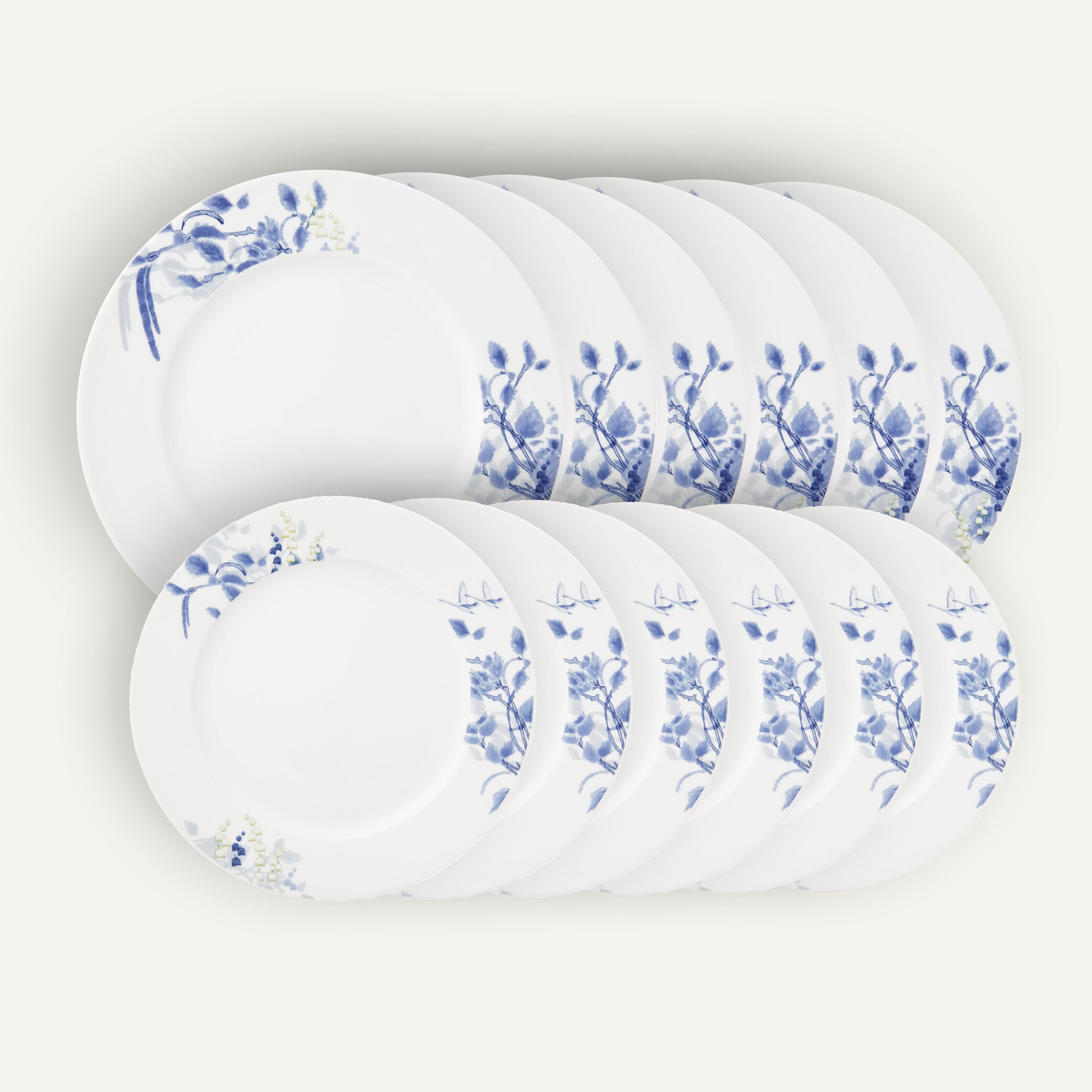 Nordic Blue tallerkensett 12 deler