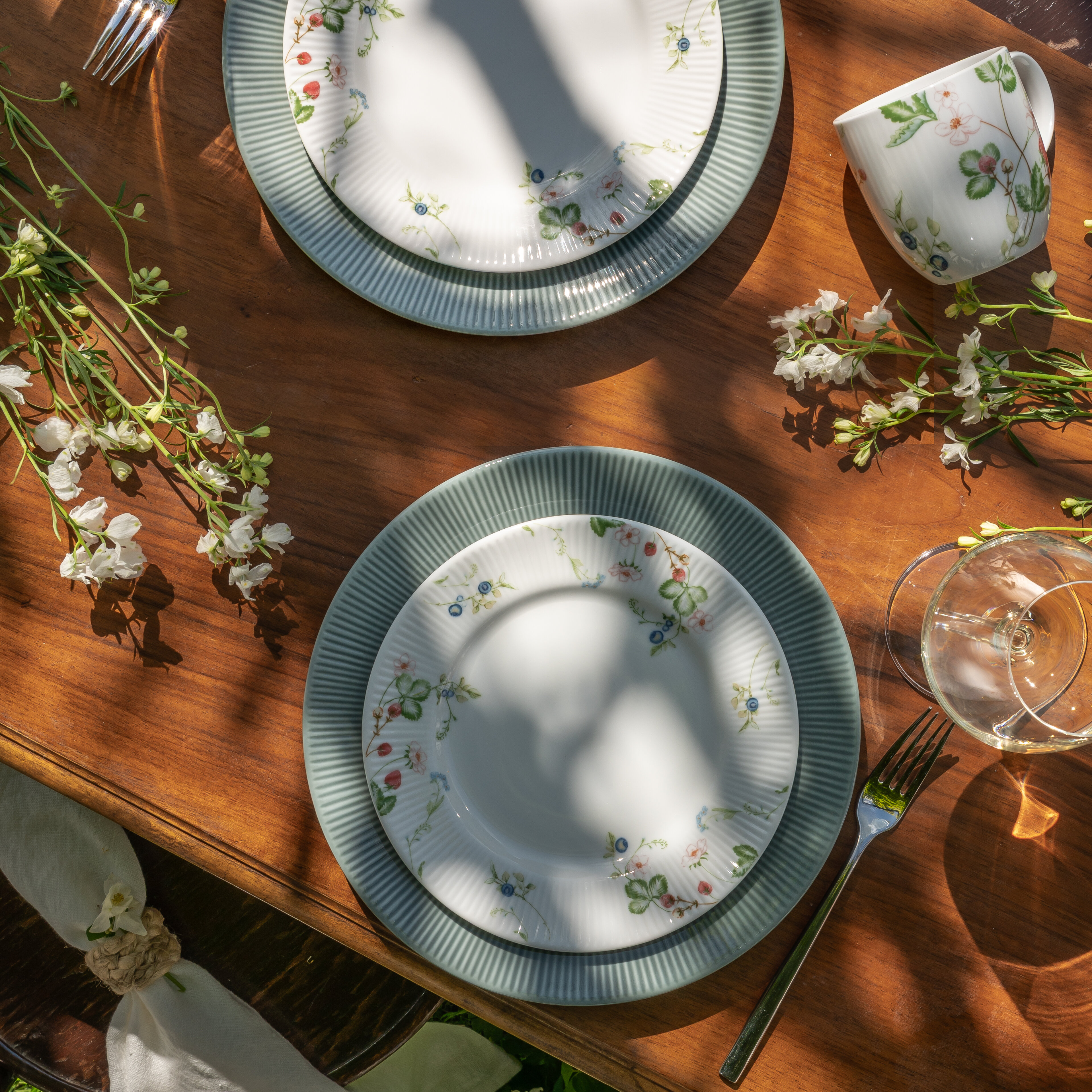 Nordic Dawn Teller-Set 12-teilig, Sommer und Tau