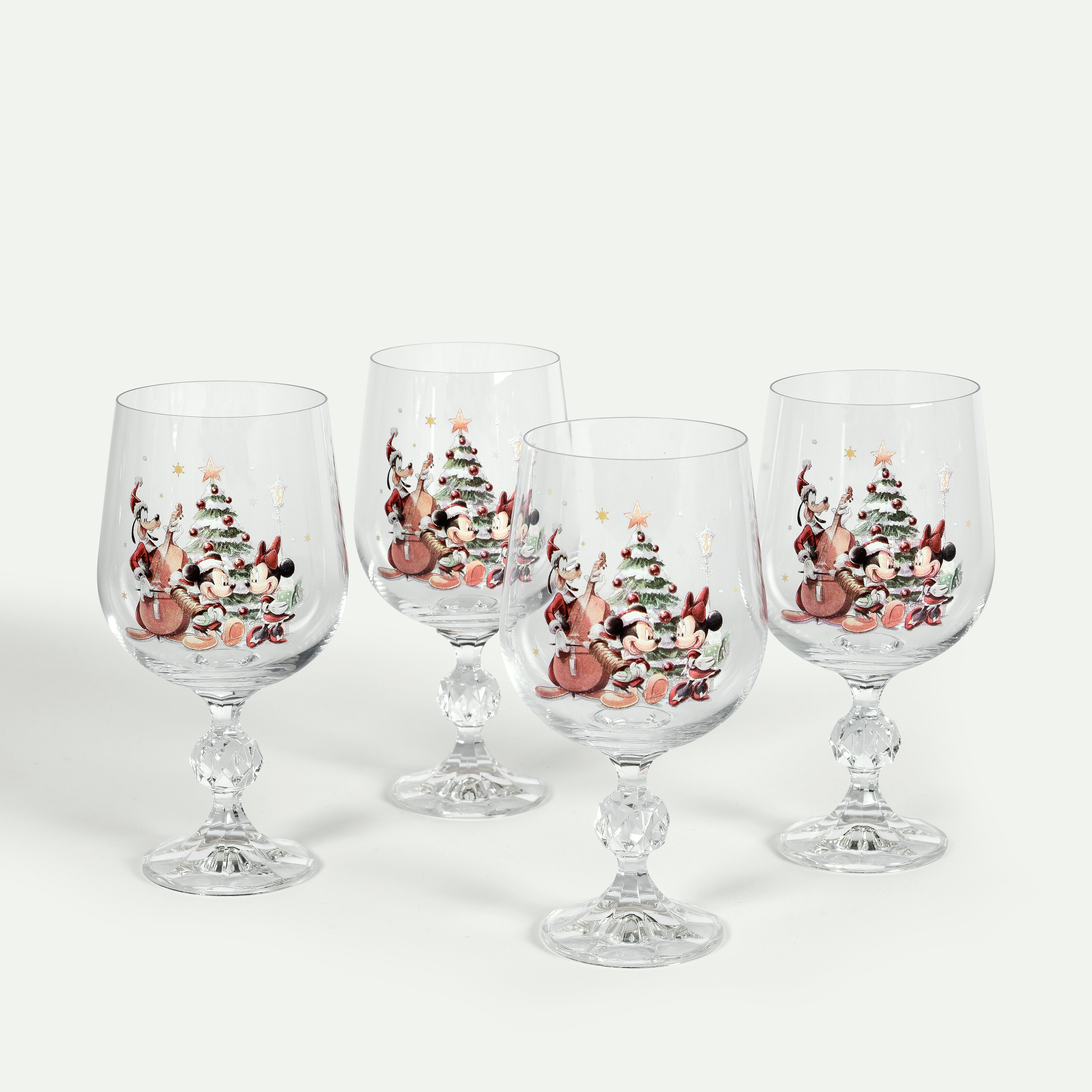Disney Joulu jalallinen juomalasi  45 cl 4 kpl