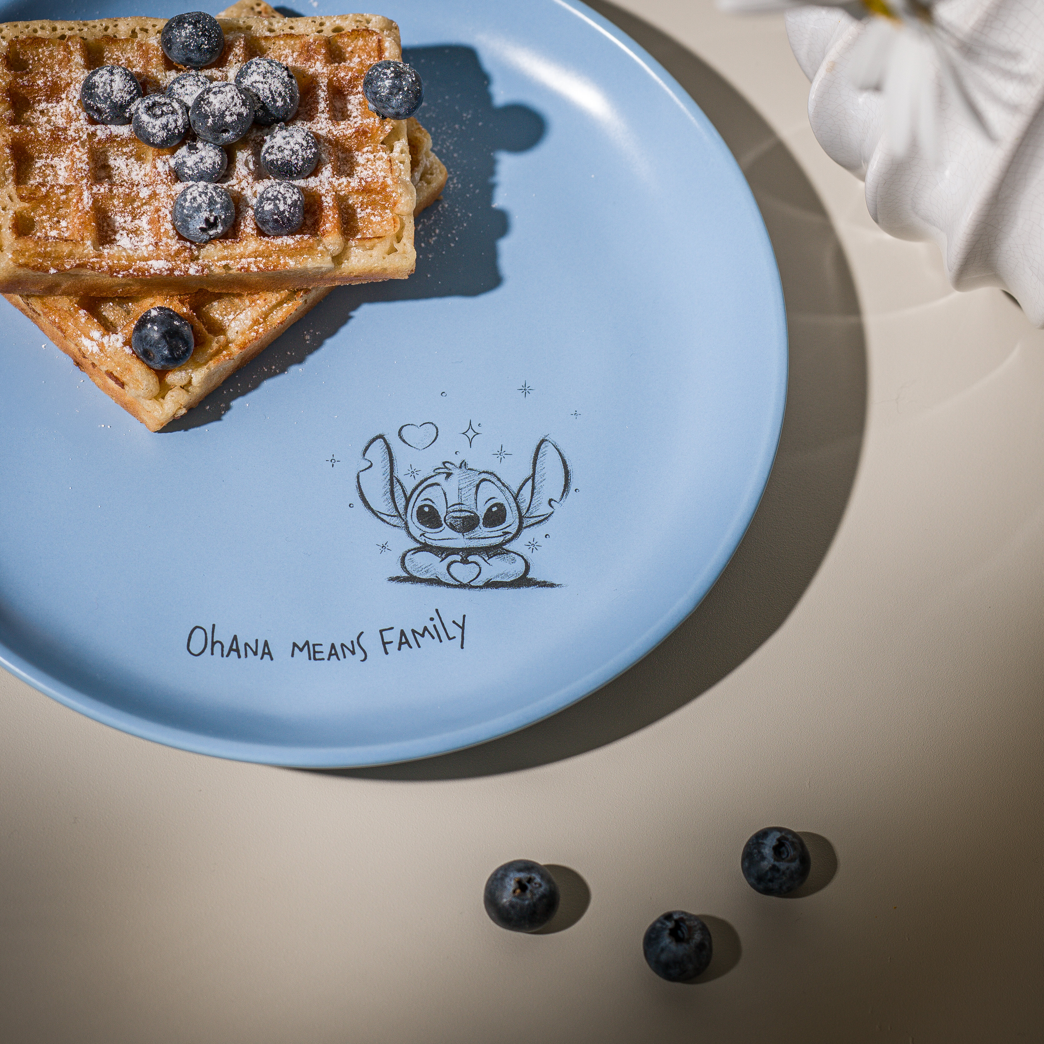 Stitch ontbijt- en koffieset 6-delig, blauw en Grijs 