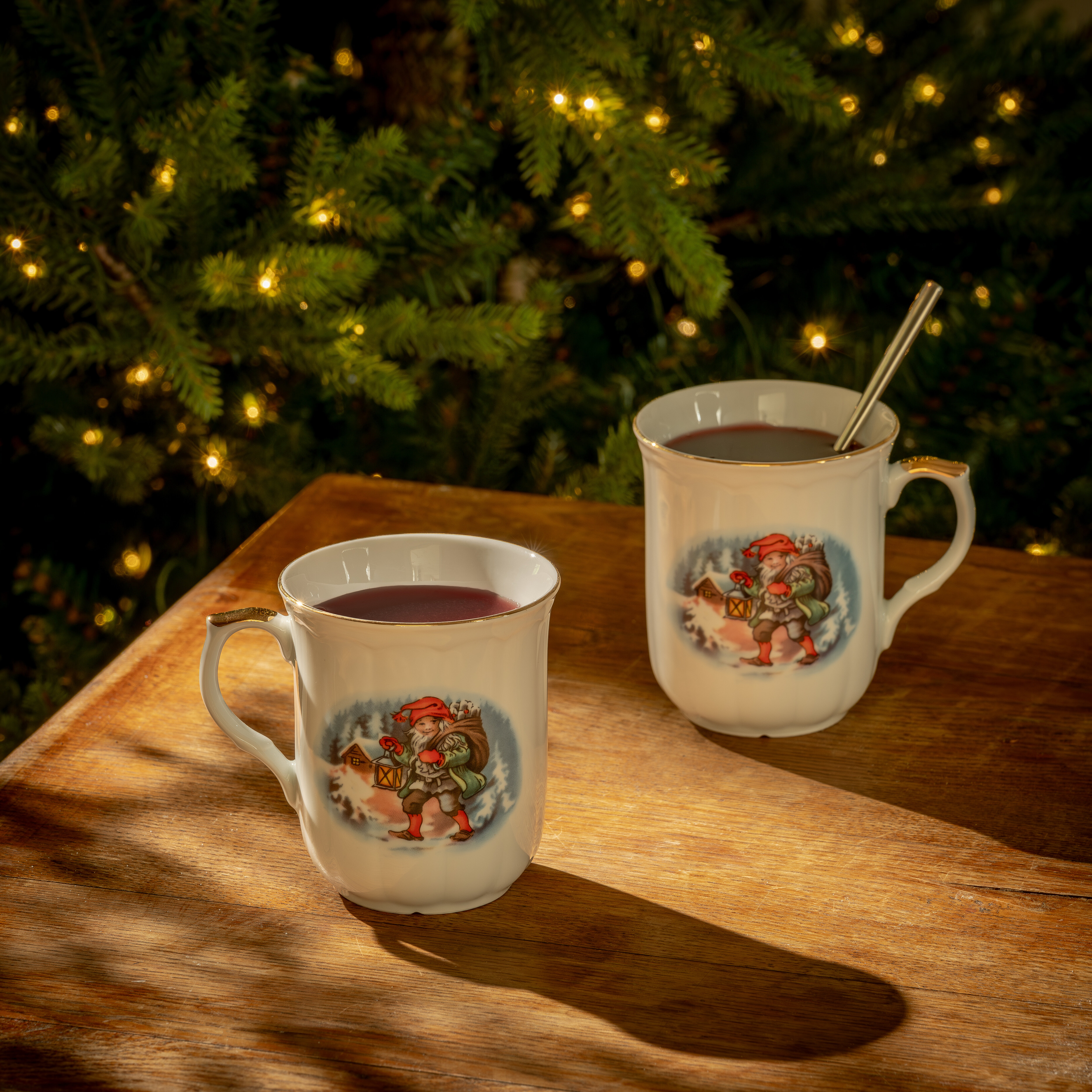 Gammaldags Jul frukost- och kaffeset 12 delar