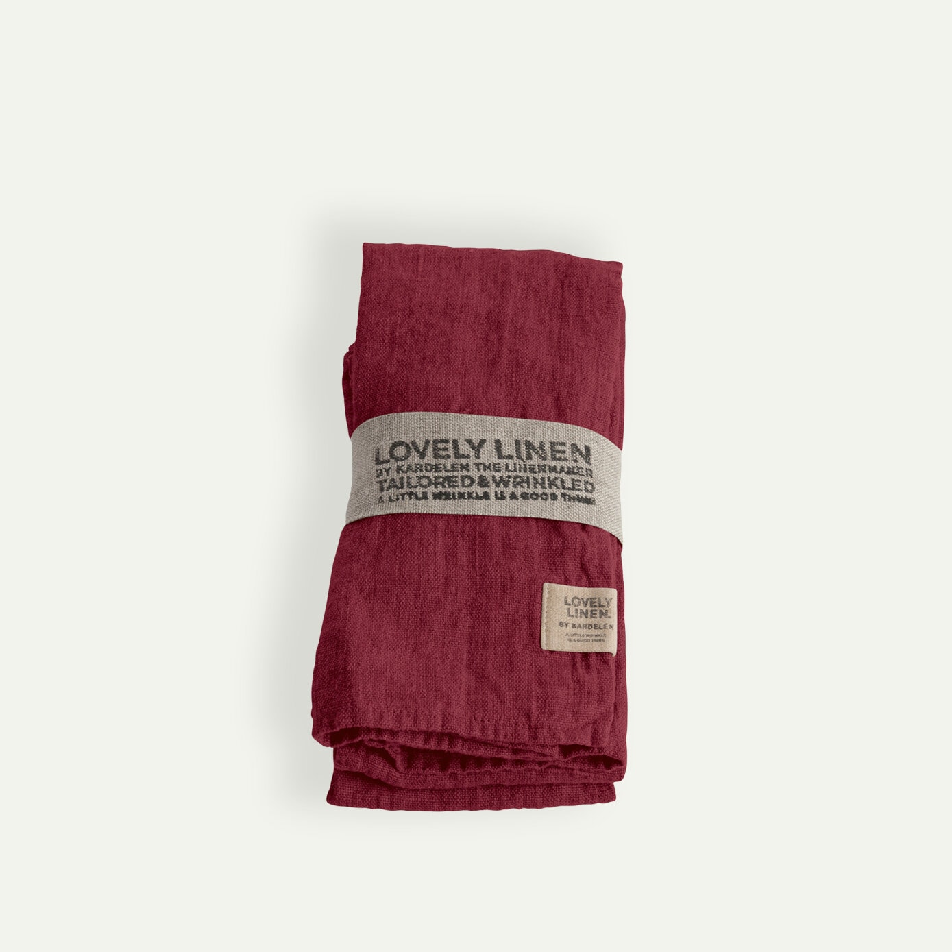 Lovely Linen Lovely serviet 45 x 45 cm 4-pak, Cabernet