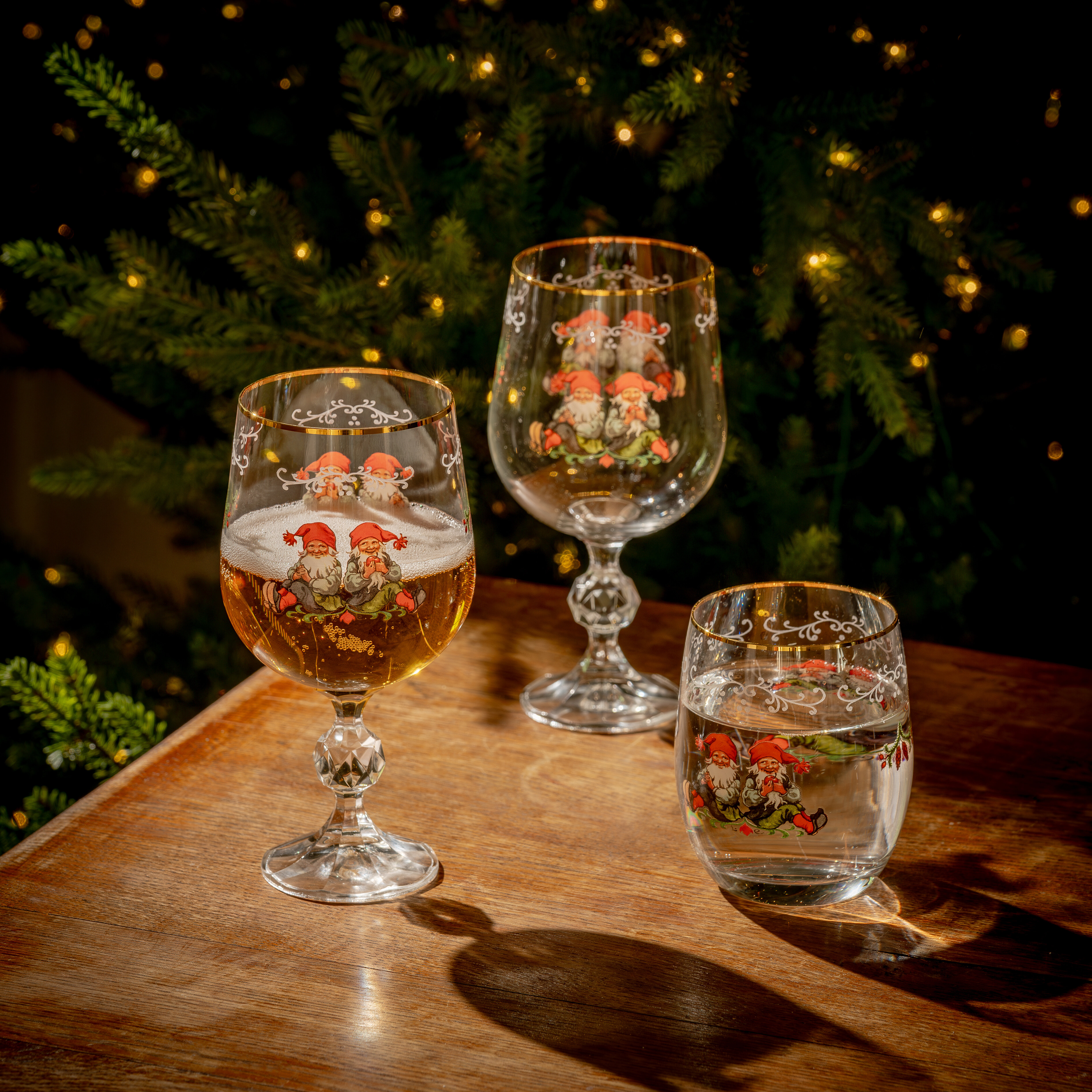 Gammaldags jul glasset 8 delar