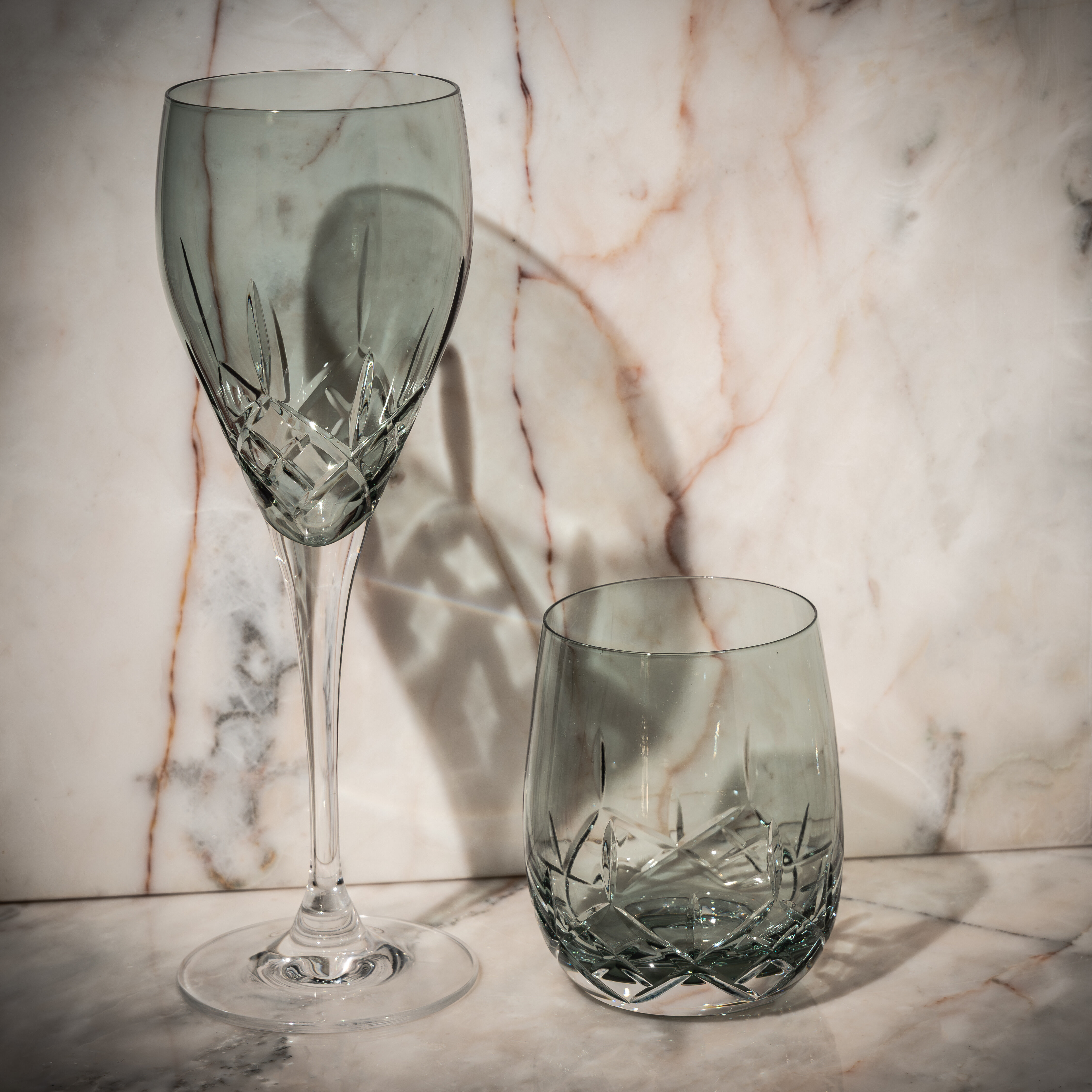 Crown glasset 8 delar, grön