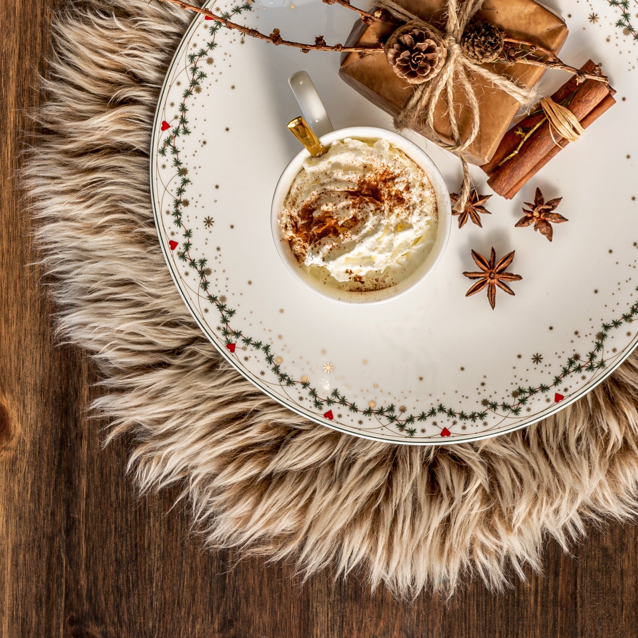 Julminnen tallriksset 8 delar, Tradition