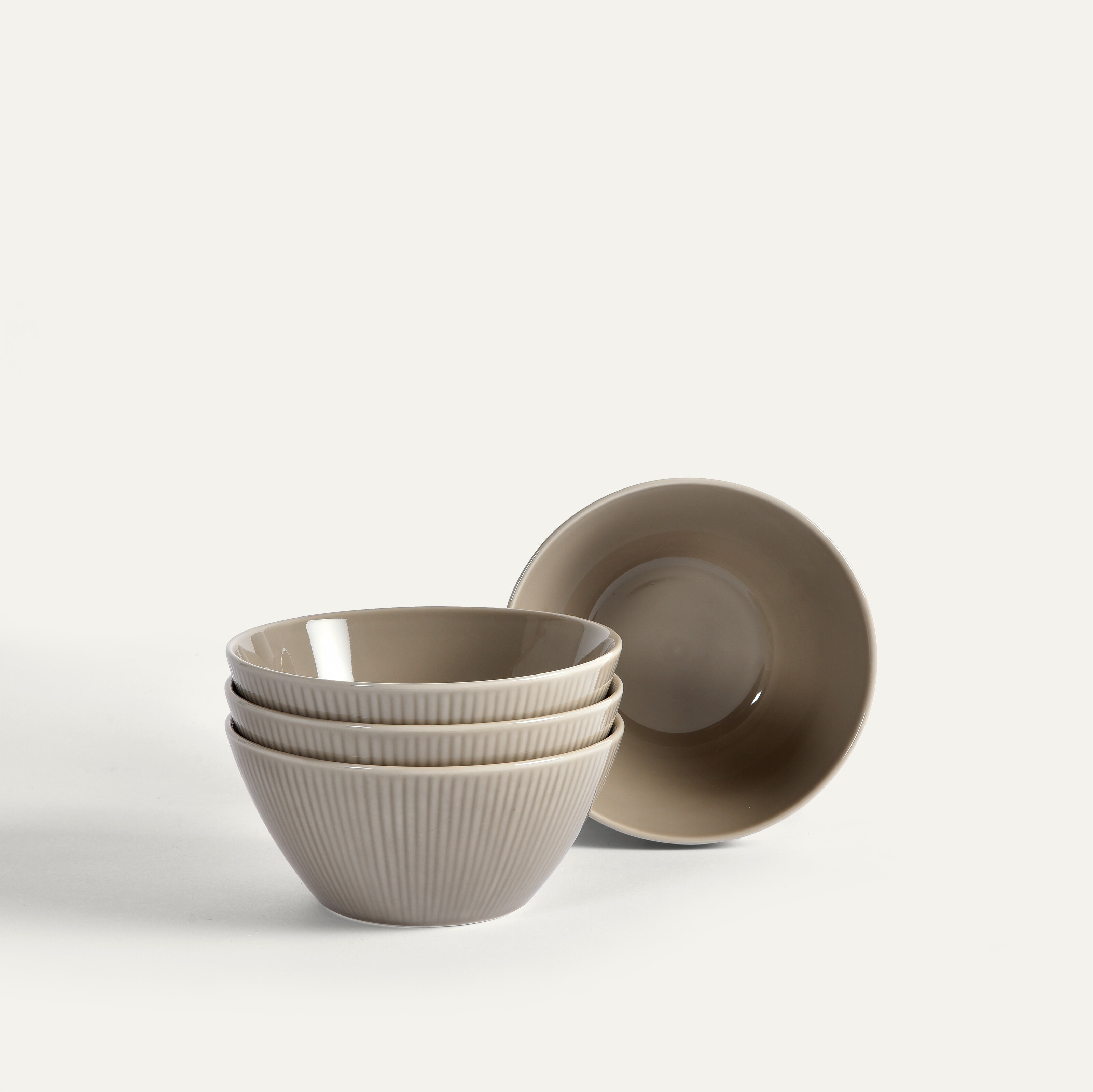 Nordic Dawn Schale 14 cm, 4er-Pack, Borke