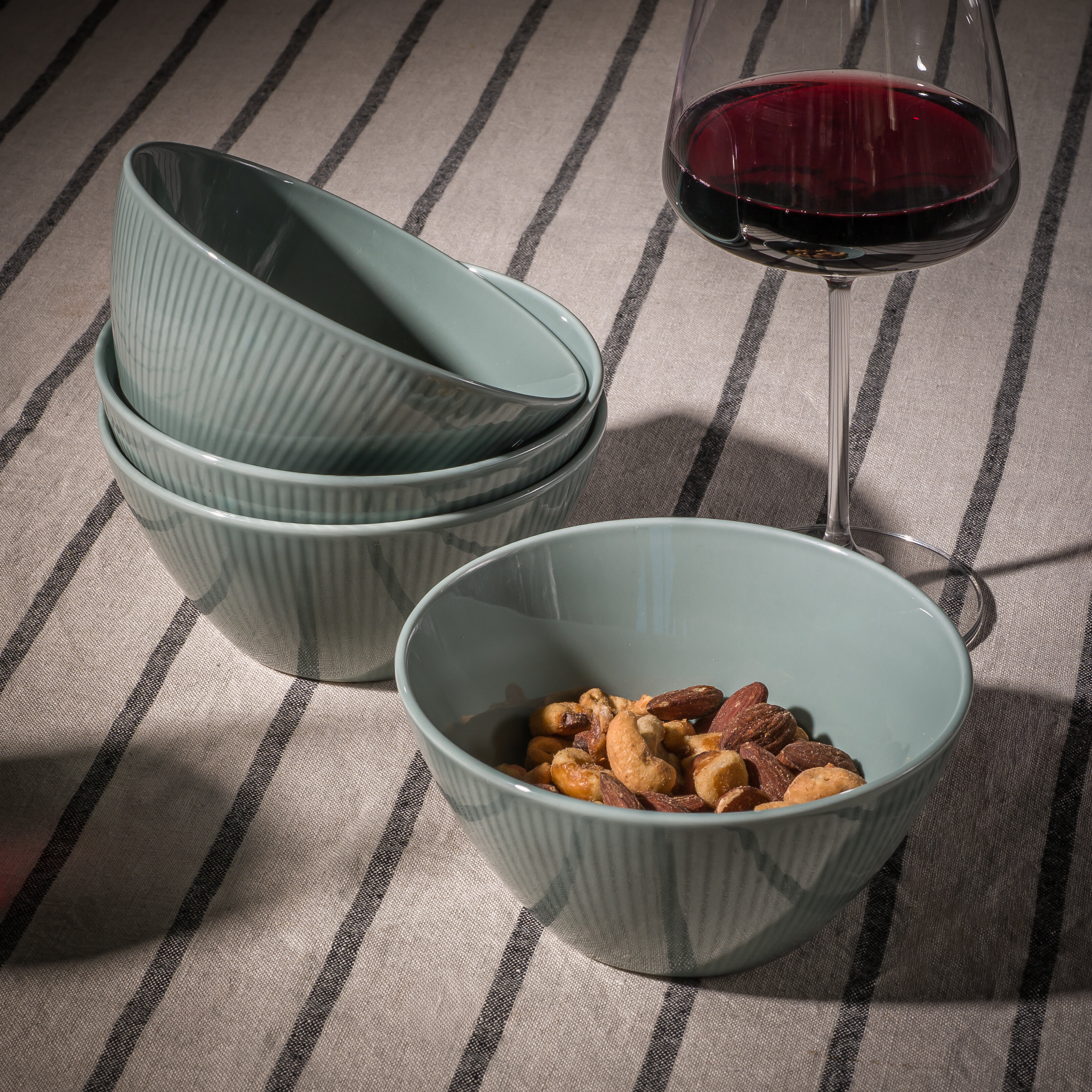 Nordic Dawn Schale 14 cm, 4er-Pack, Tau