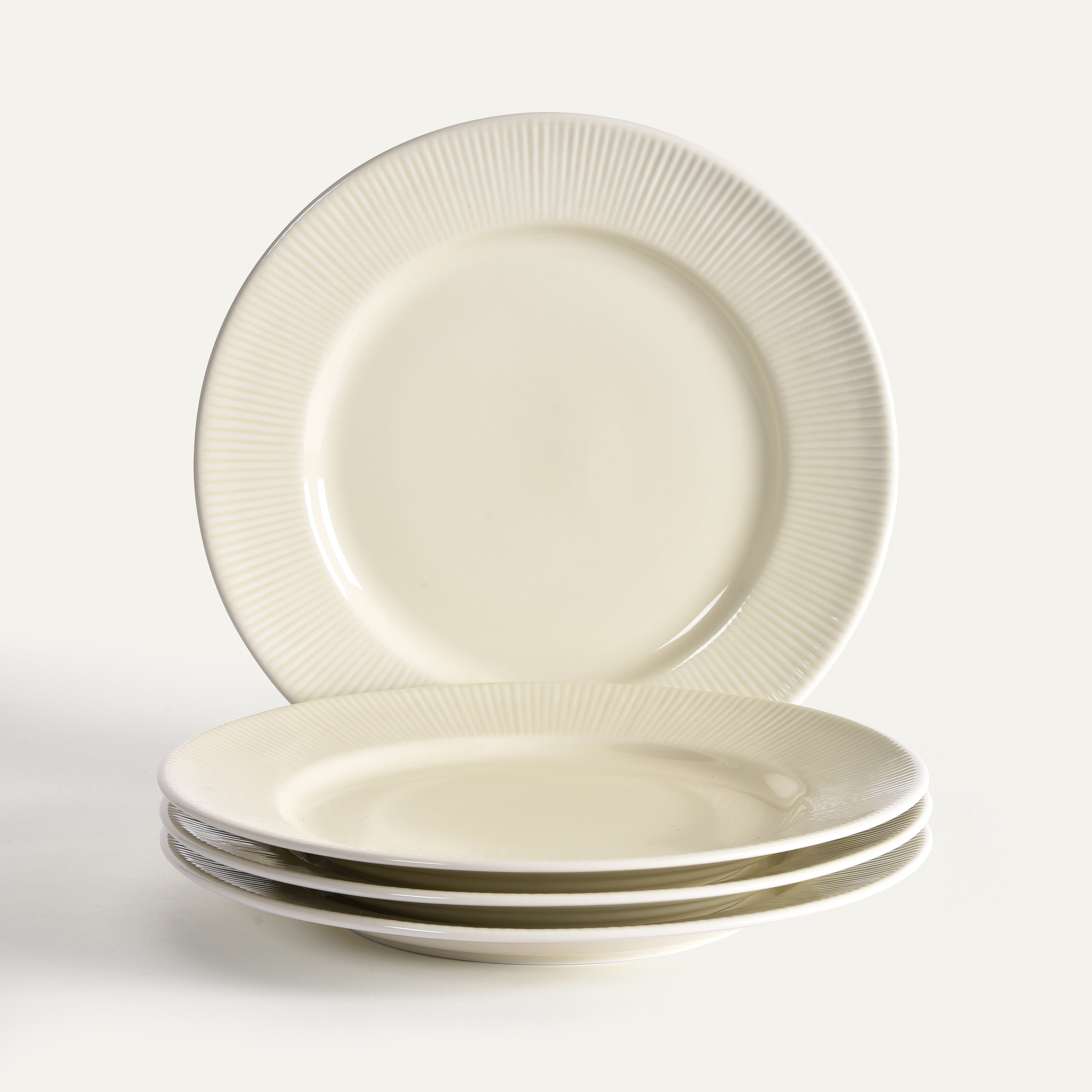 Nordic Dawn tallrik 27 cm 4-pack, Strå