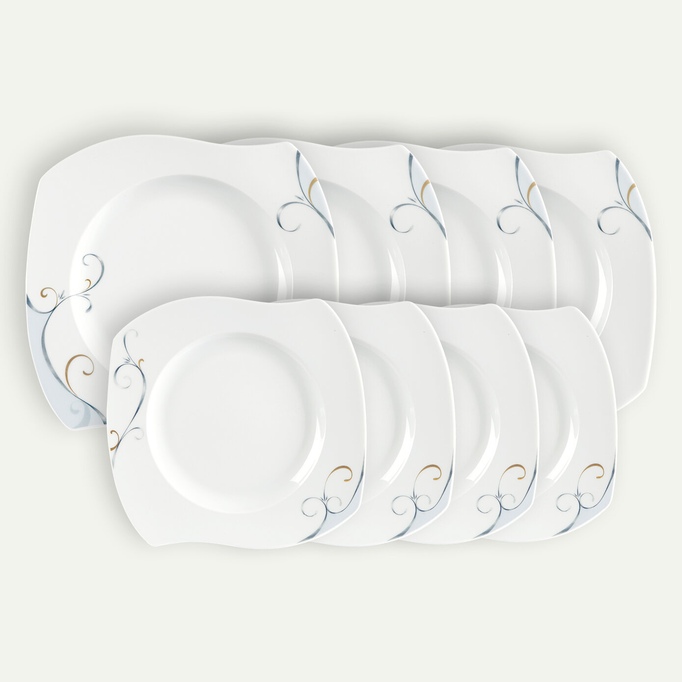 Victoria tallriksset 8 delar