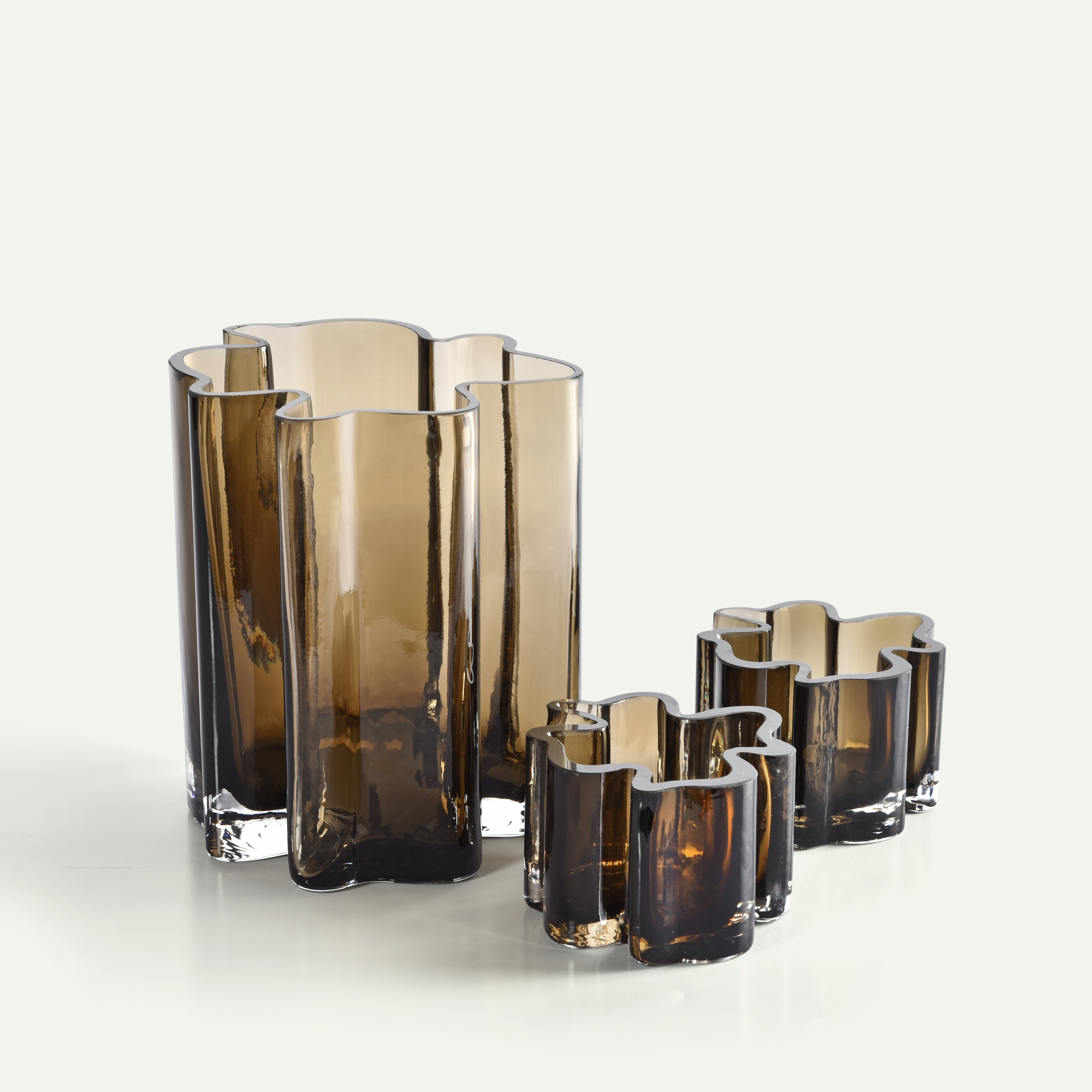 Lucky Clover Vase and Candle Holder, 3 Pieces