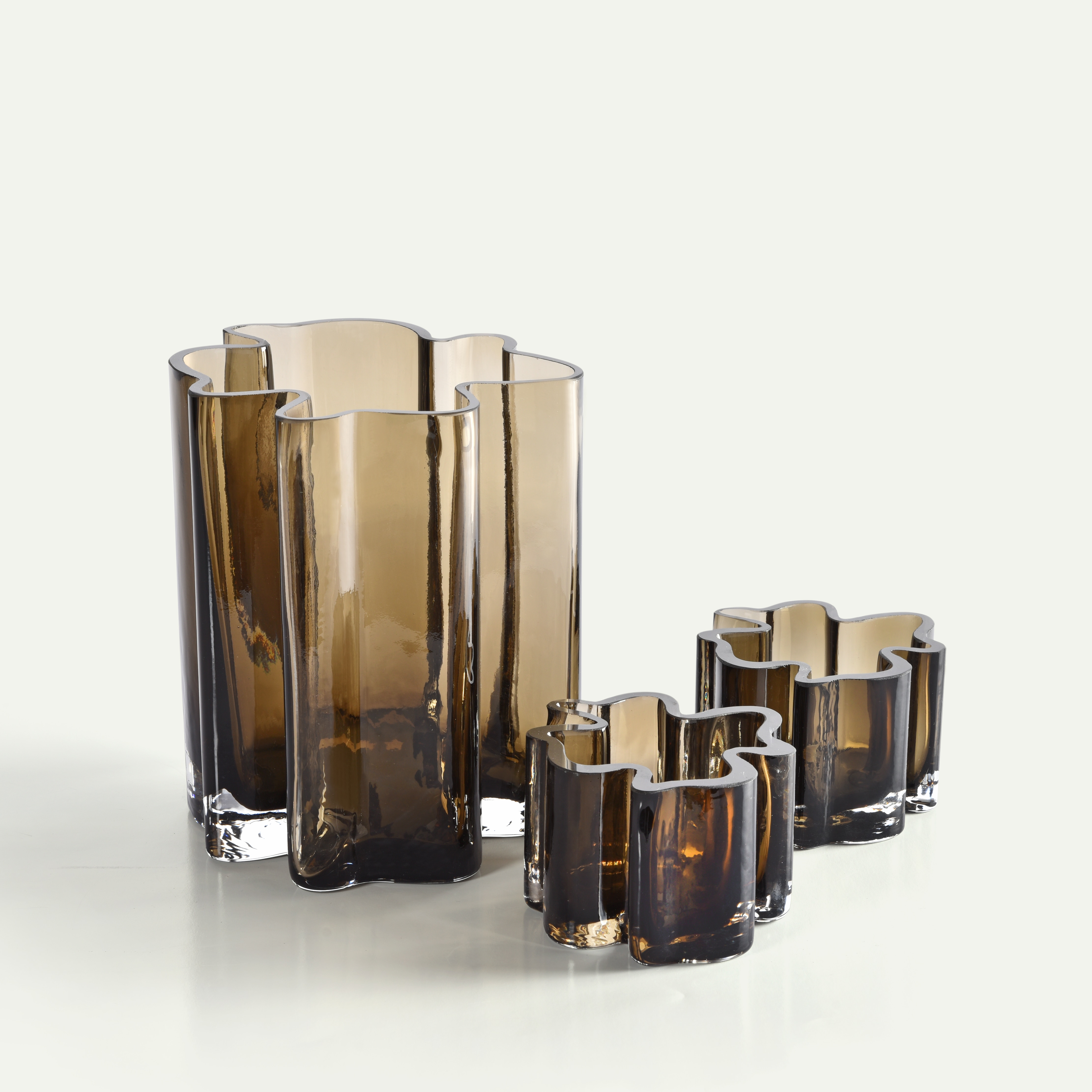 Lykkekløver vase og Lyslykt, 3 deler