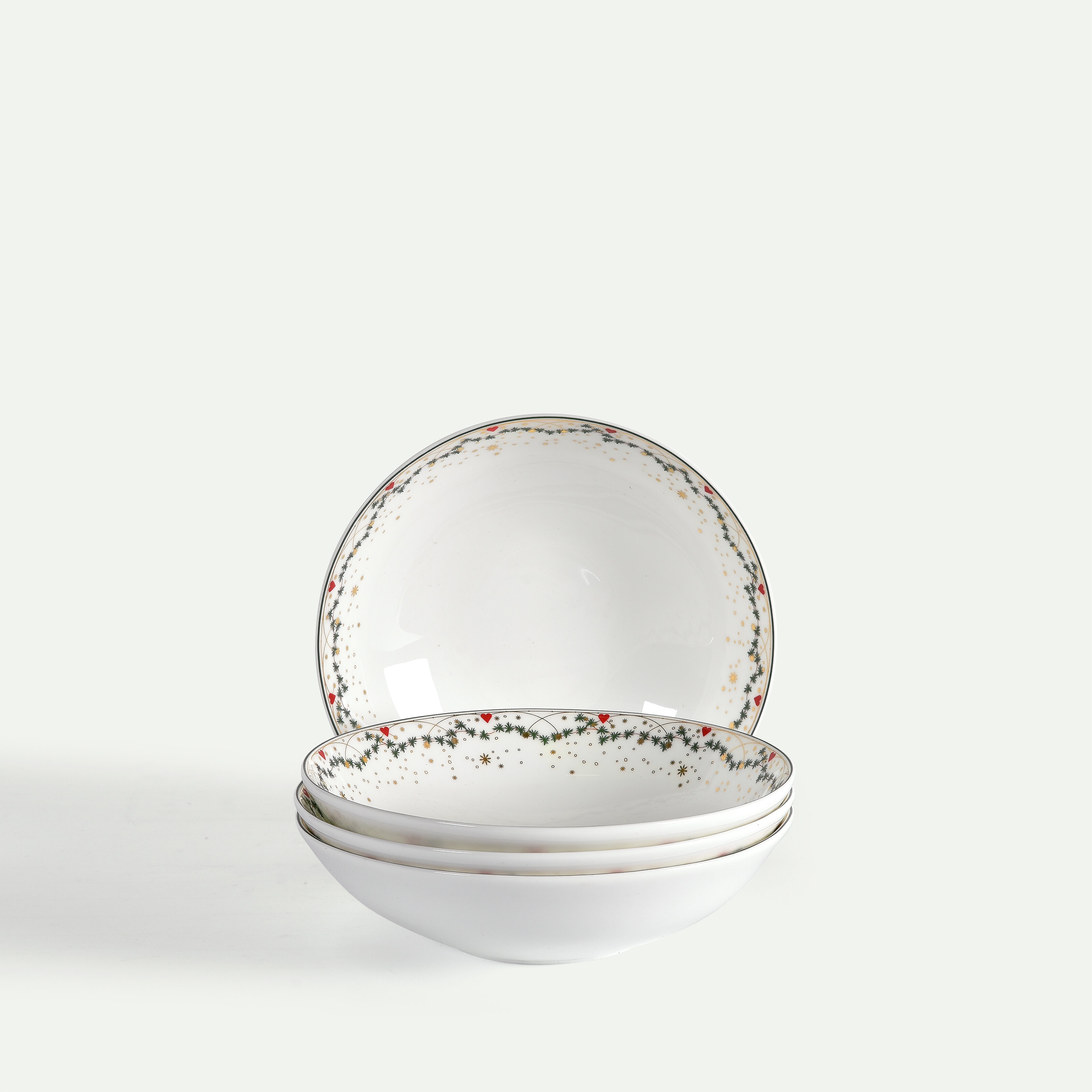 Juleminner skål 16 cm 4-pk, Tradisjon