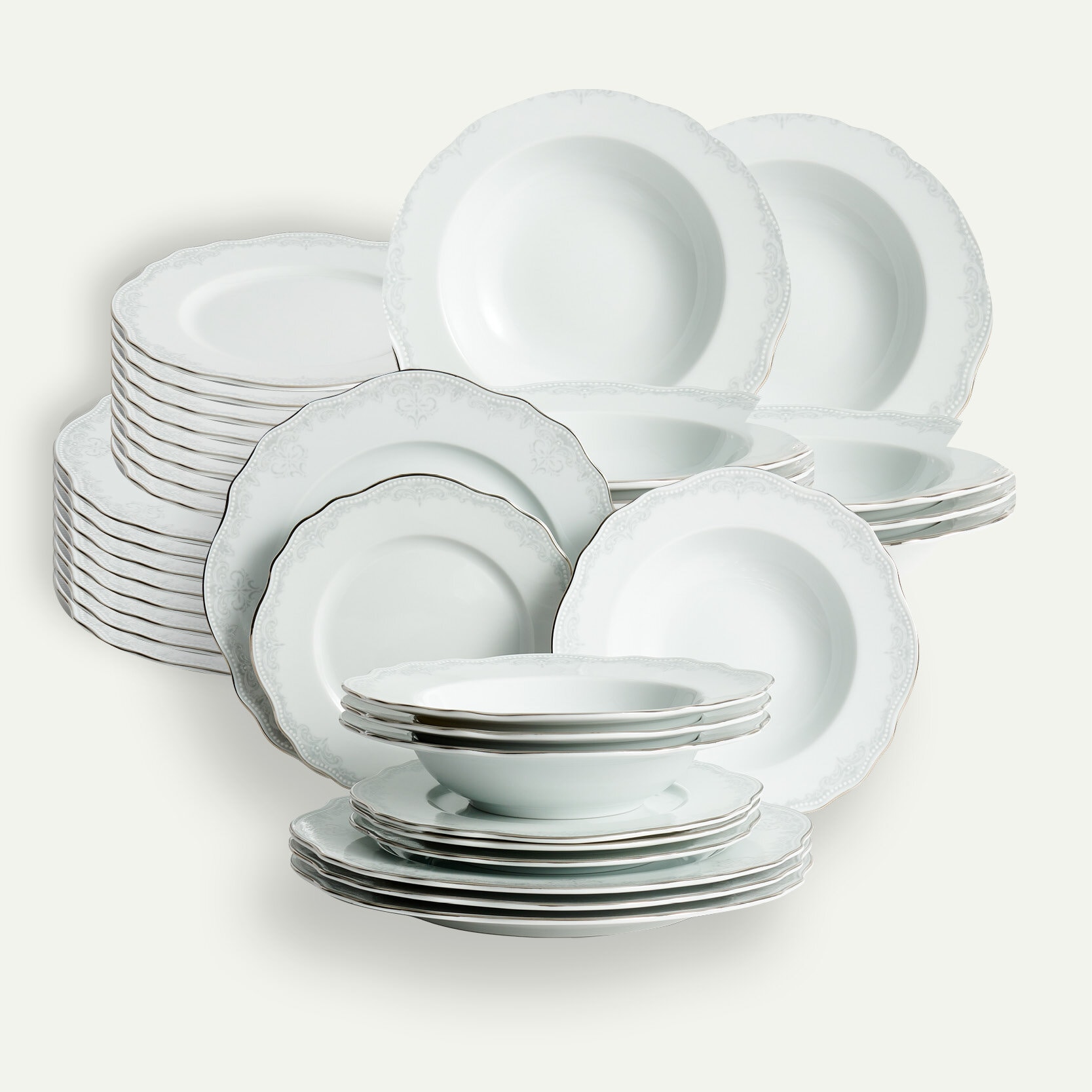 Moments Plate Set 36 Pieces, for 12 people