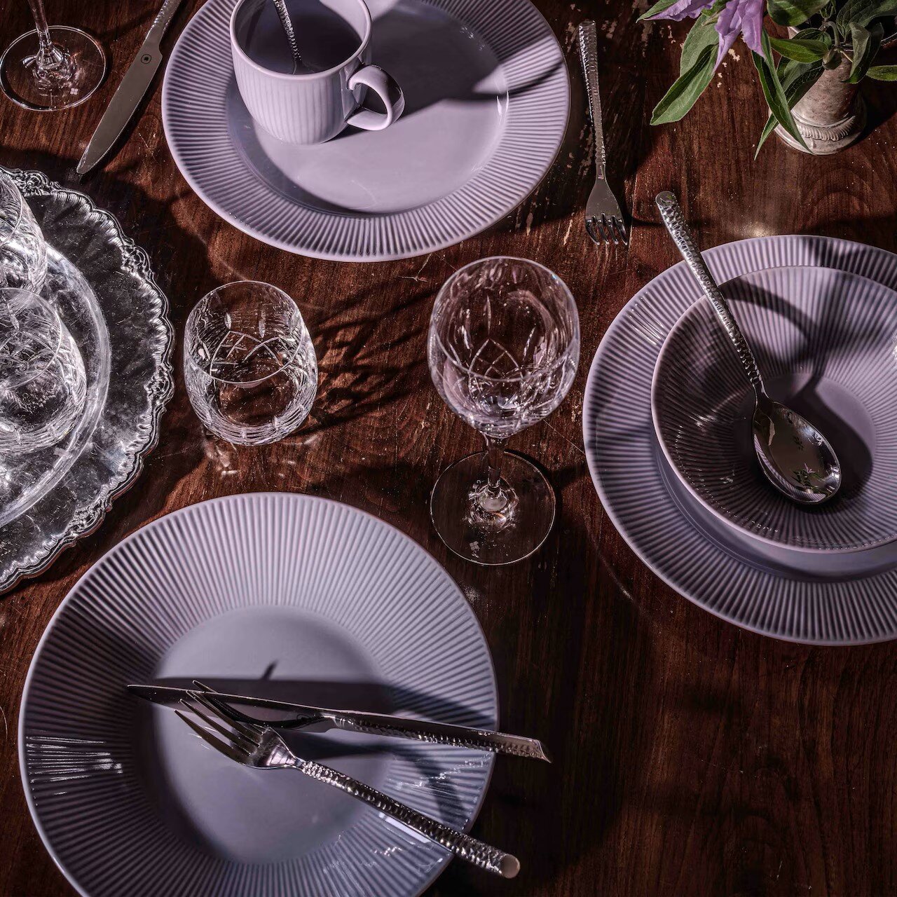 Nordic Dawn bordenset, 36-delig, Heide, 12 personen