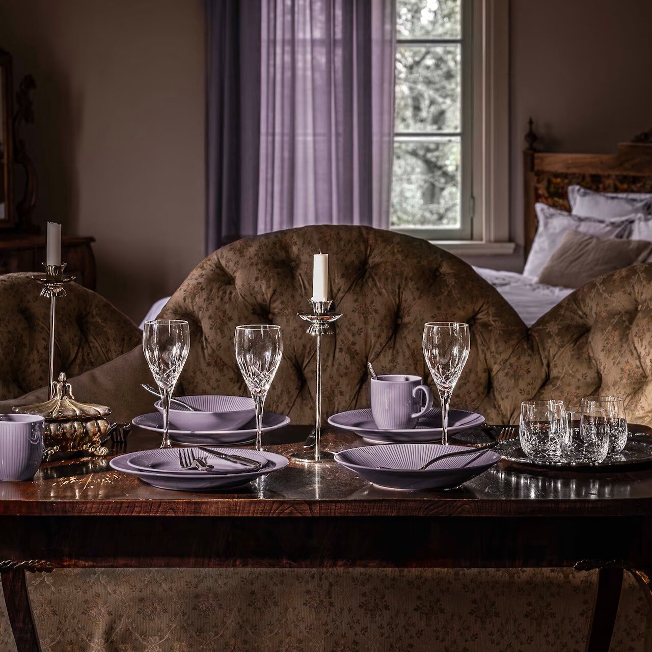 Nordic Dawn bordenset, 36-delig, Heide, 12 personen