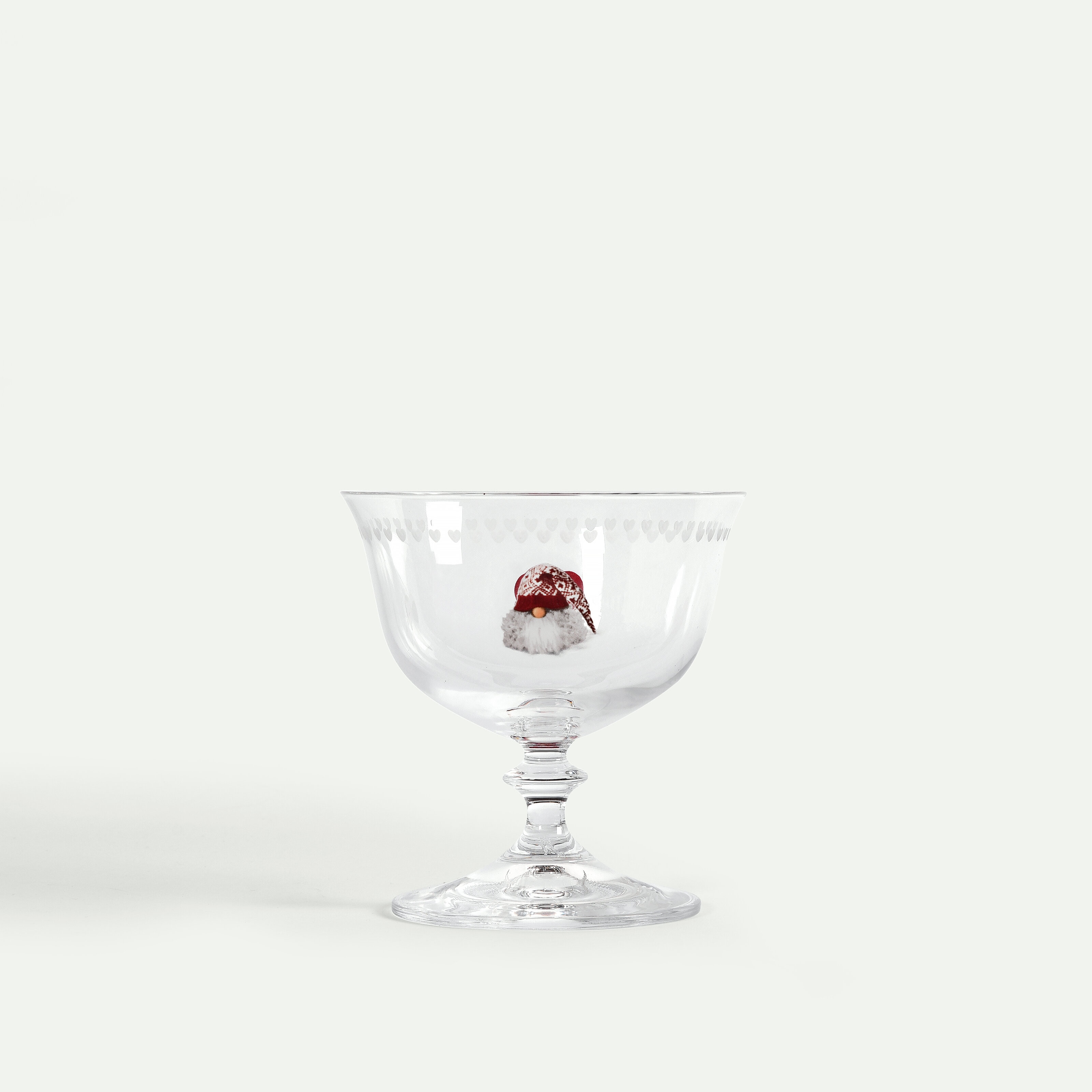 Noordse Kerstkabouters coupeglas 30 cl