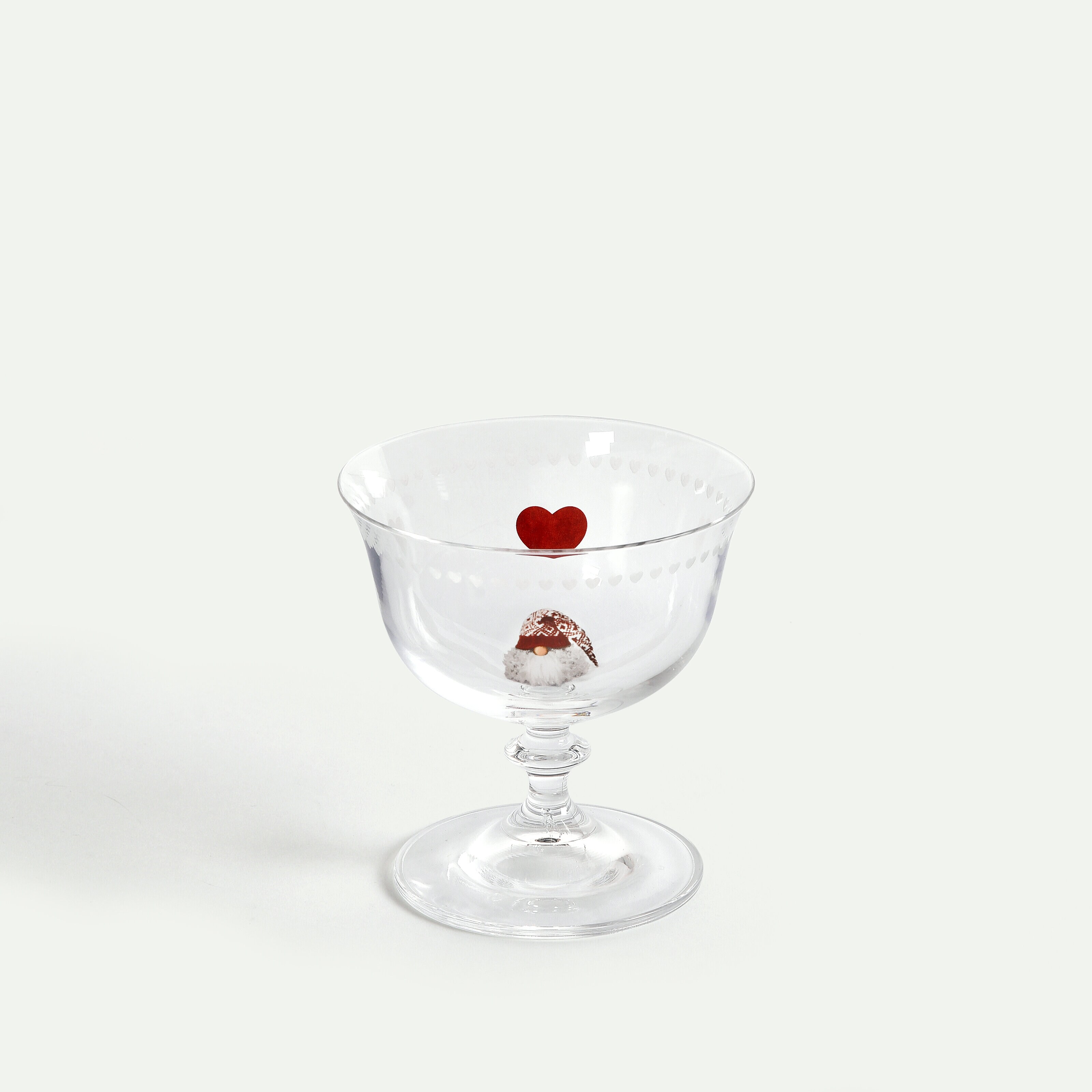 Noordse Kerstkabouters coupeglas 30 cl
