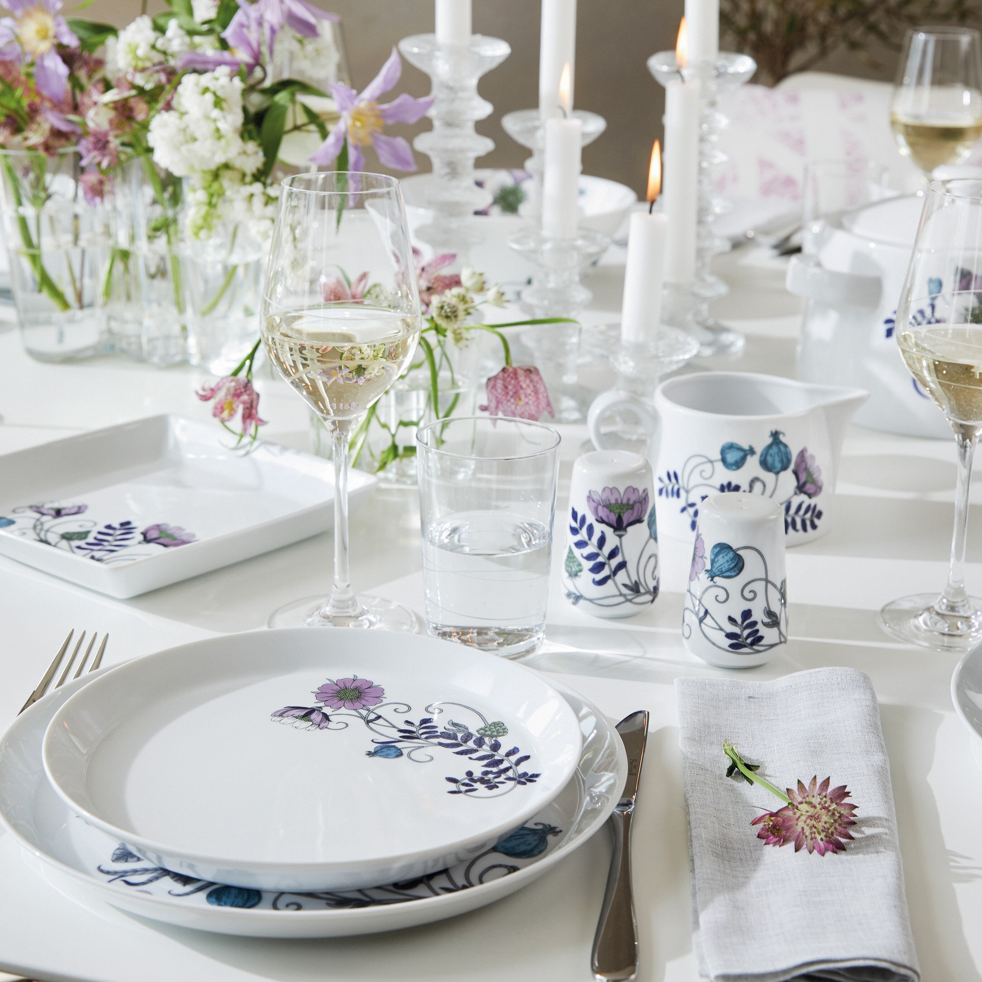 Linnea tallerkensæt 4 dele, 2 pers