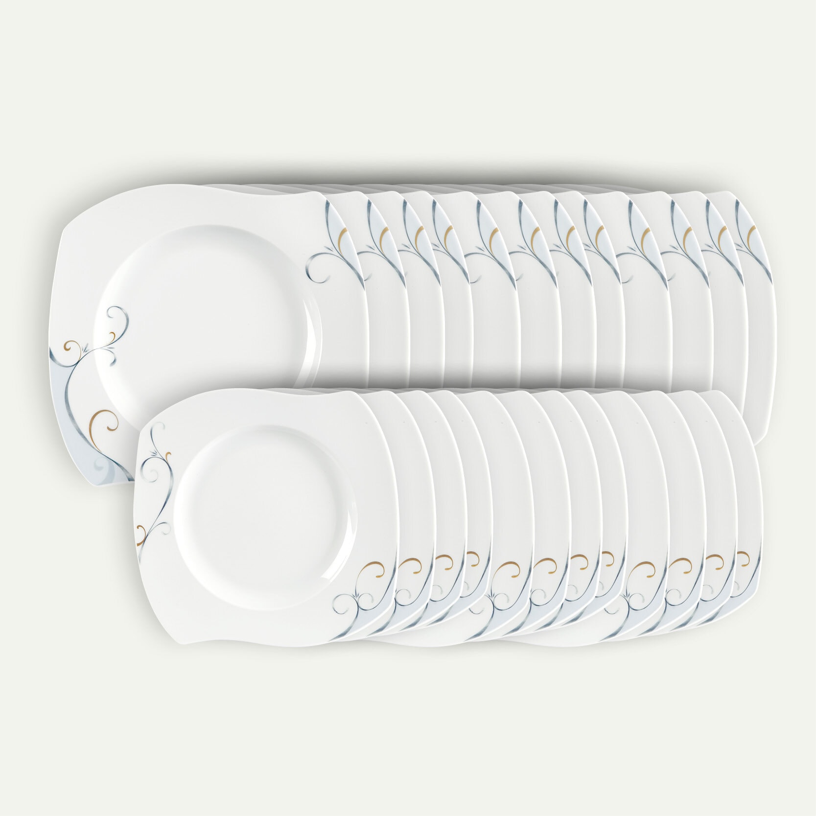 Victoria tallerkensæt 24 dele, 12 pers