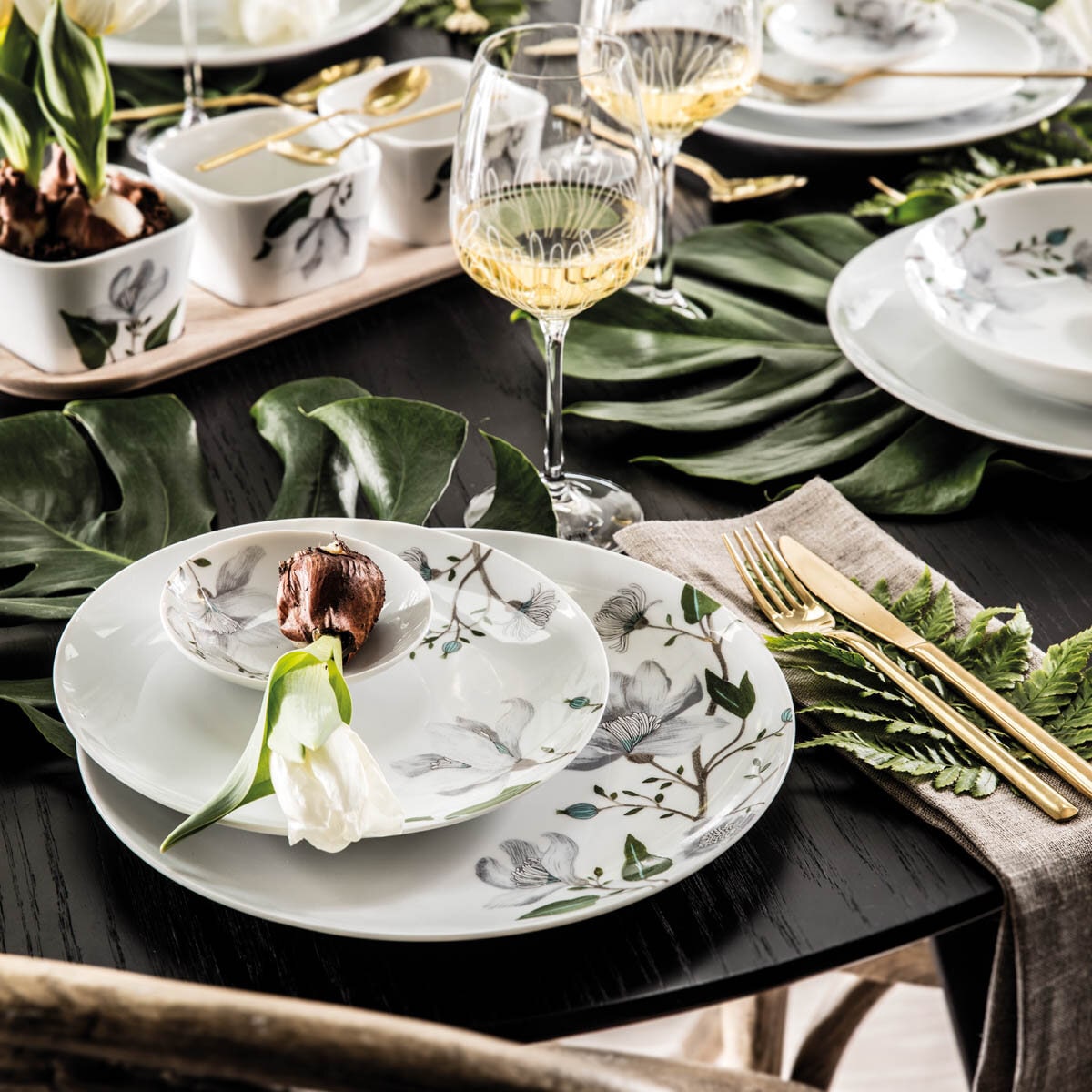 Clematis tallerkensæt 24 dele, 12 pers