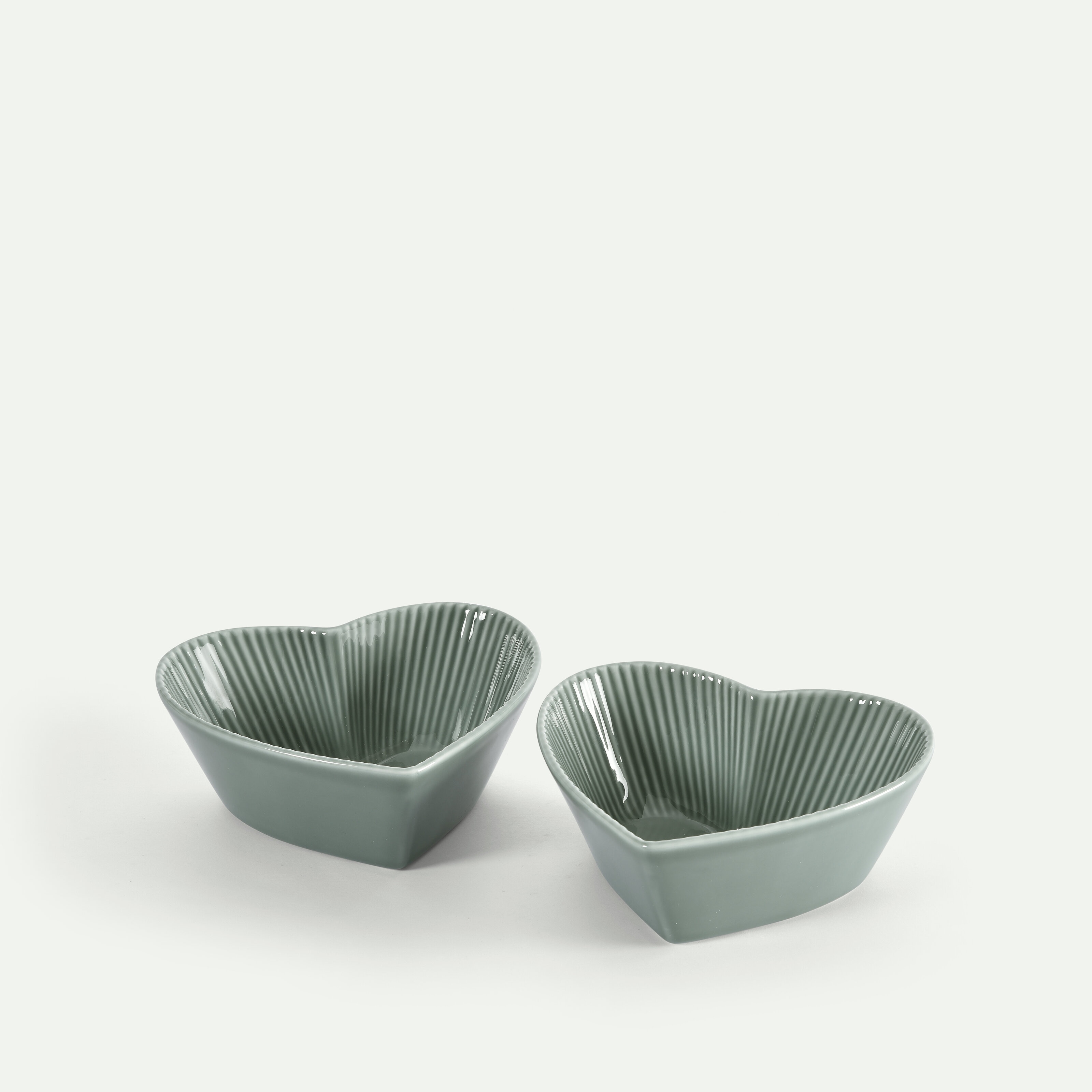 Nordic Dawn Herzschale 13 cm 2er-Pack, Tau