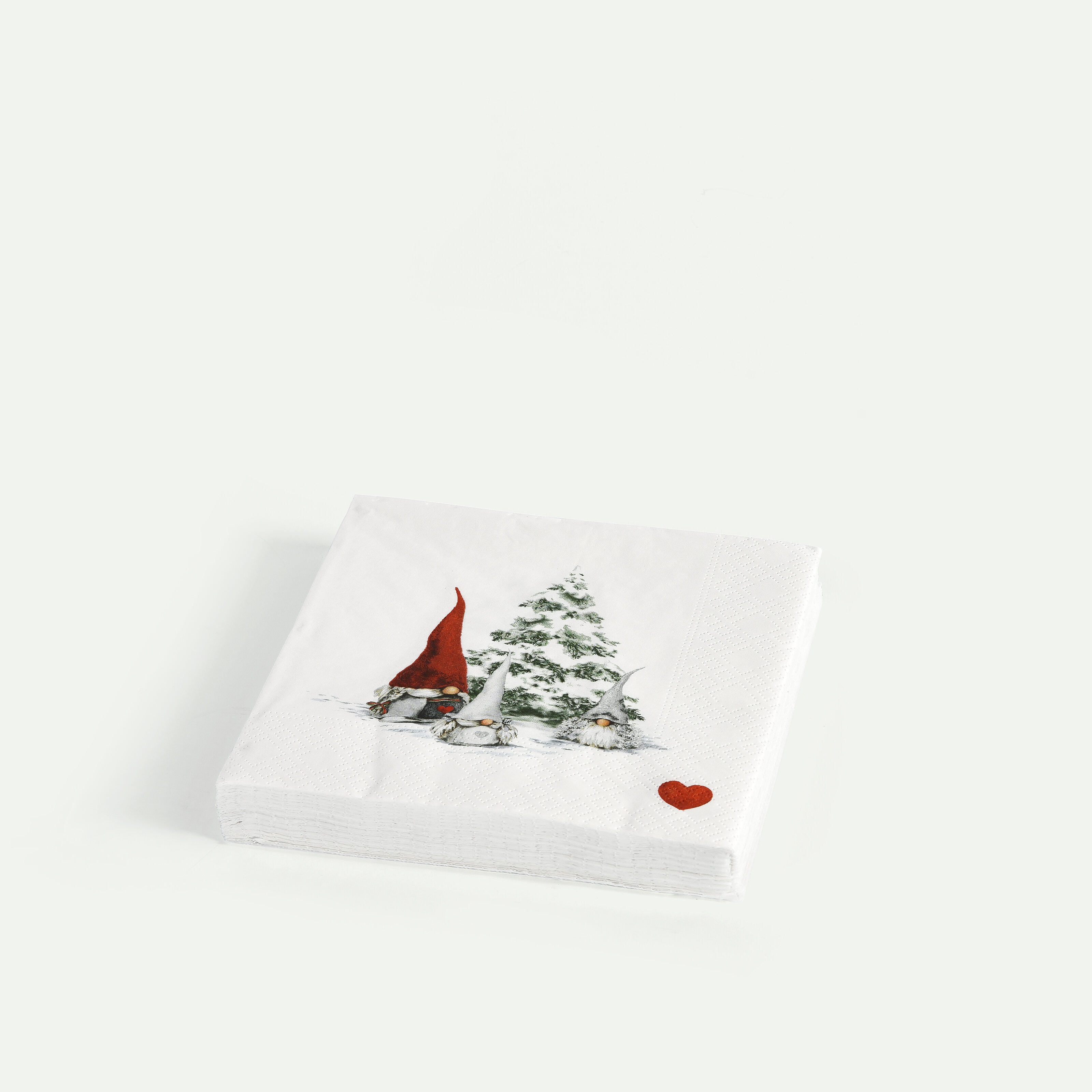 Noordse Kerstkabouters servet 33 x 33 cm 20 stuks