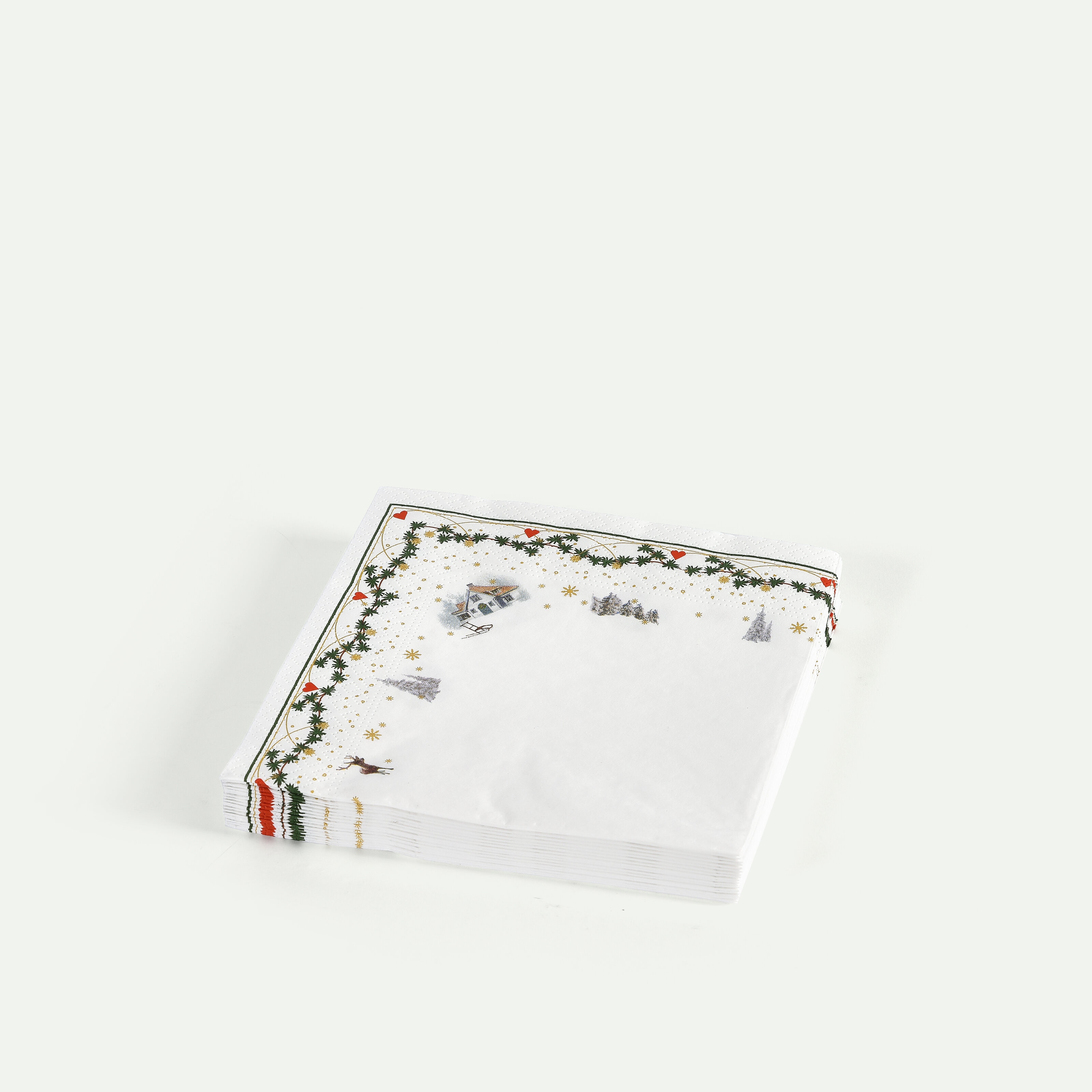 Juleminner serviett 33 x 33 cm 20-pk
