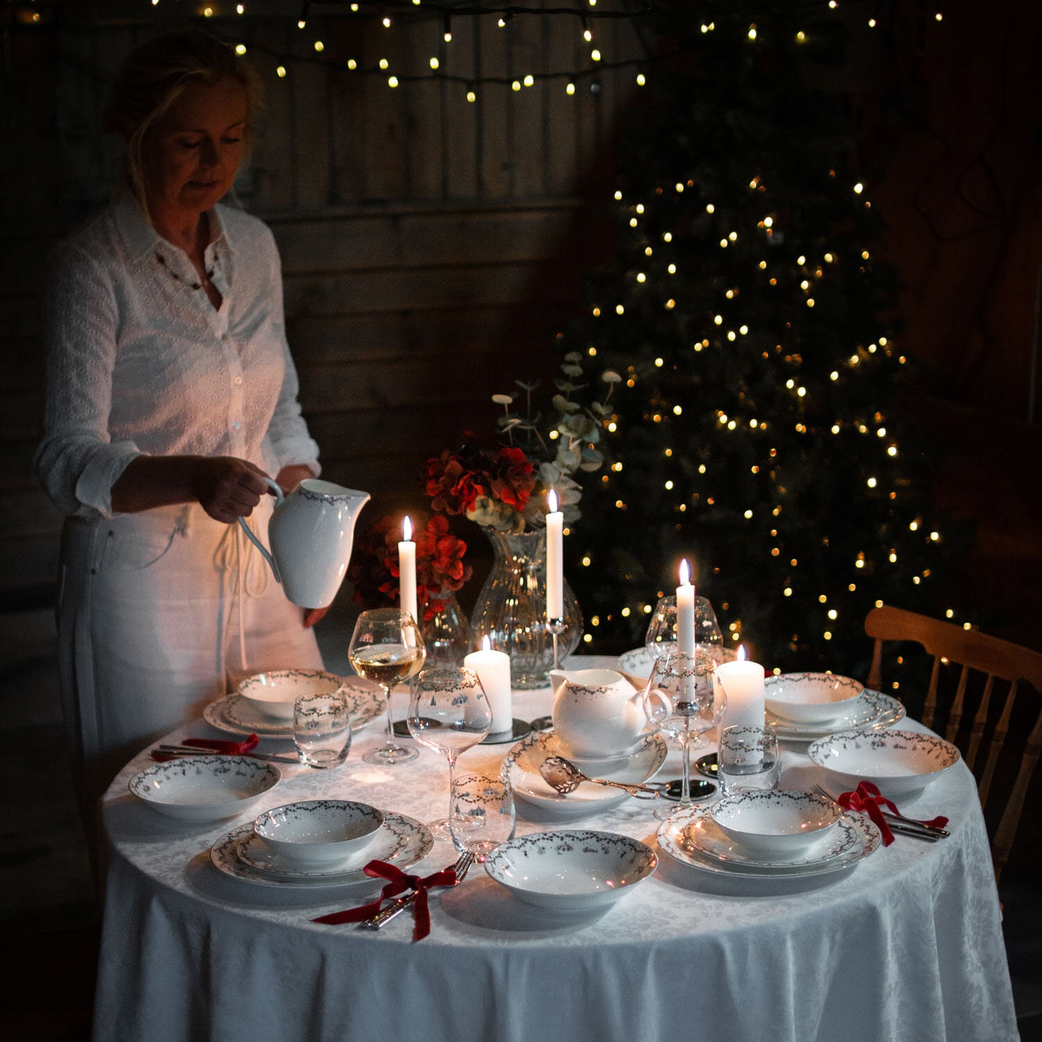 Christmas Memories Plate Set, 36 Pieces, for 12 people