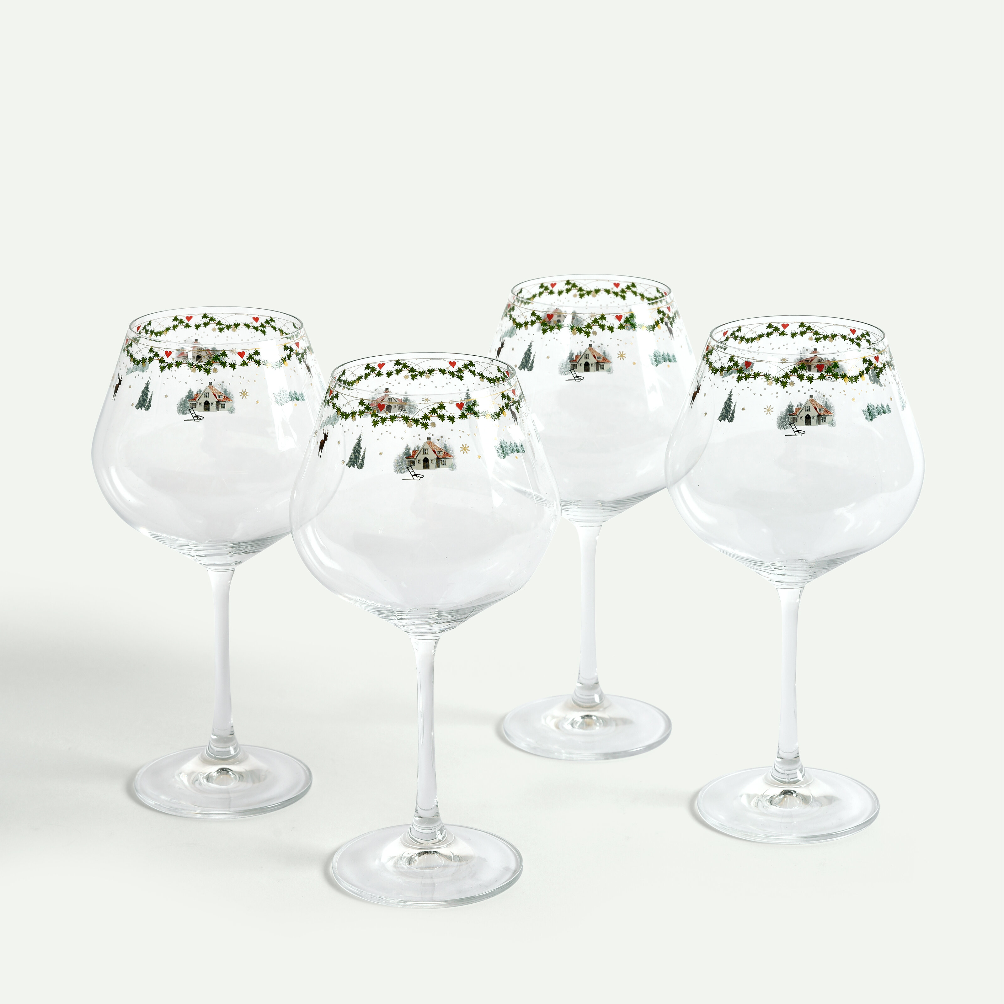 Julminnen vinglas 57 cl cl 4-pack, Minnen
