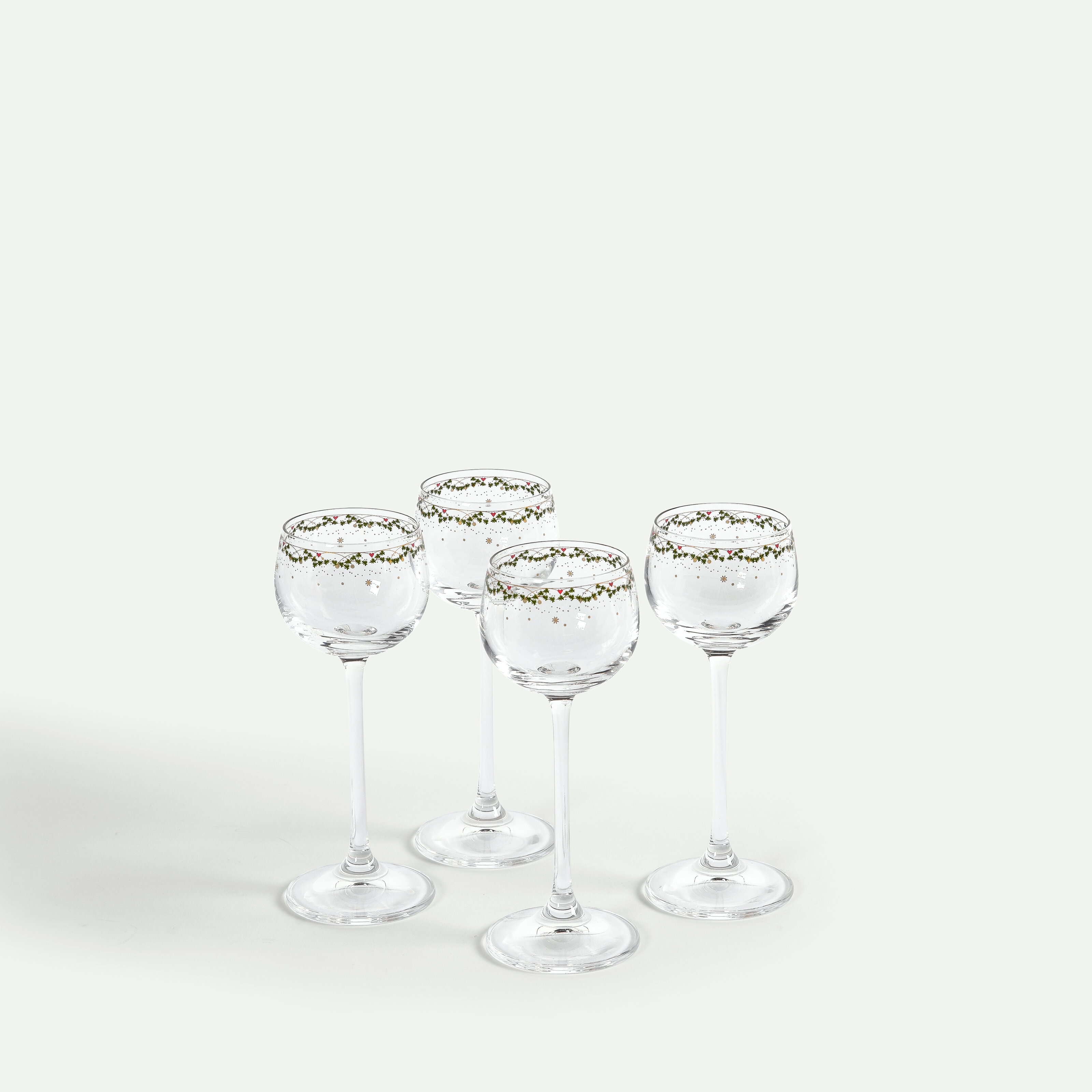 Julminnen snaps- och likörglas 6 cl 4-pack, Tradition