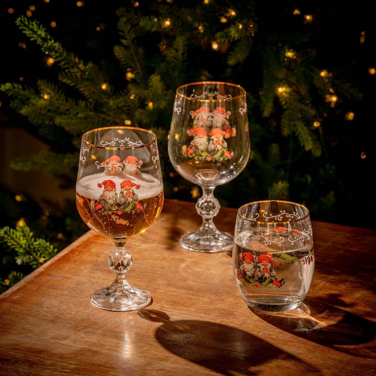 Gammaldags Jul tallriks- och glasset 60 delar, 12 pers