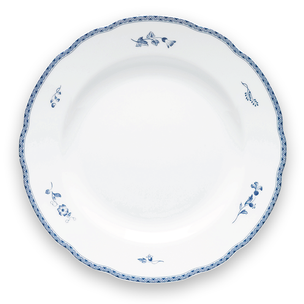 Blå Herregård tallerken 26 cm 4-pak