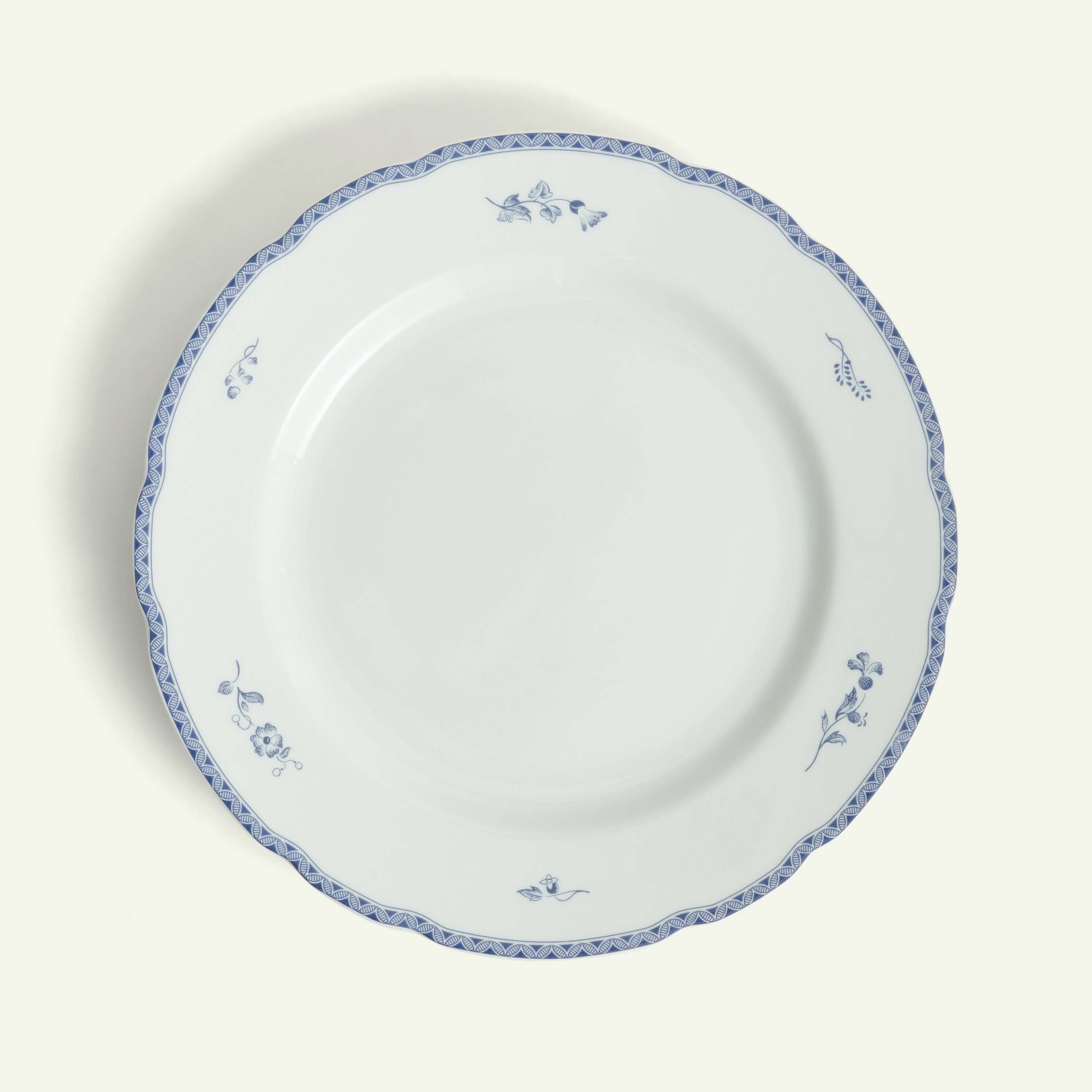 Blå Herrgård tallrik 26 cm Mattallrik