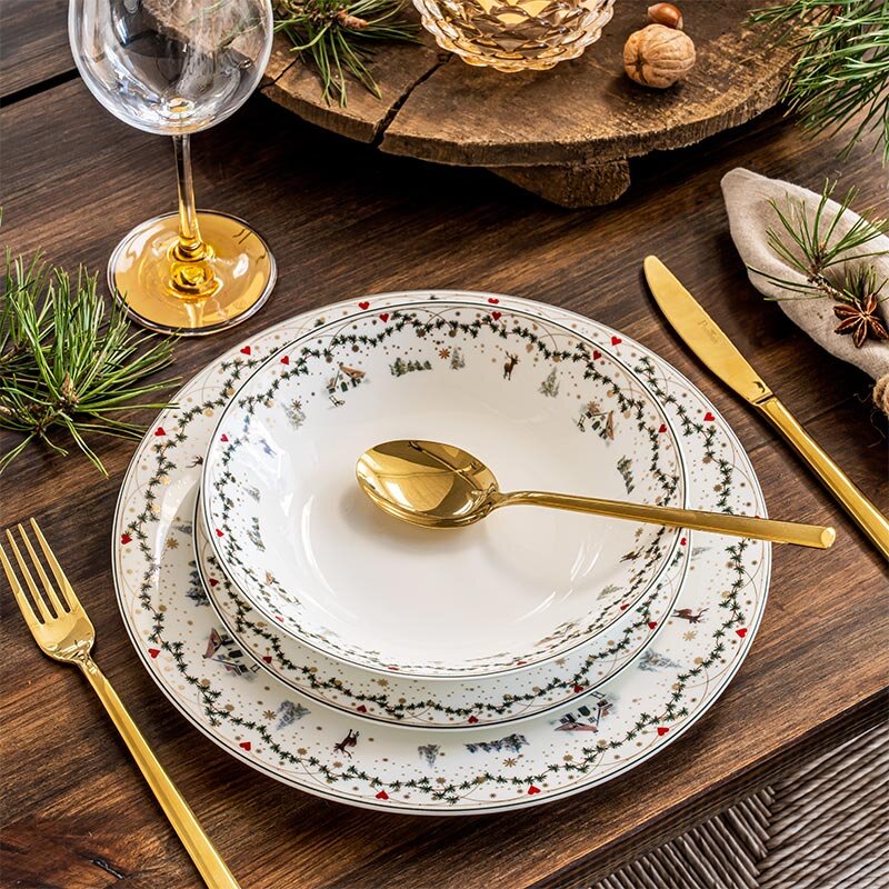Julminnen tallriksset 24 delar, 8 pers