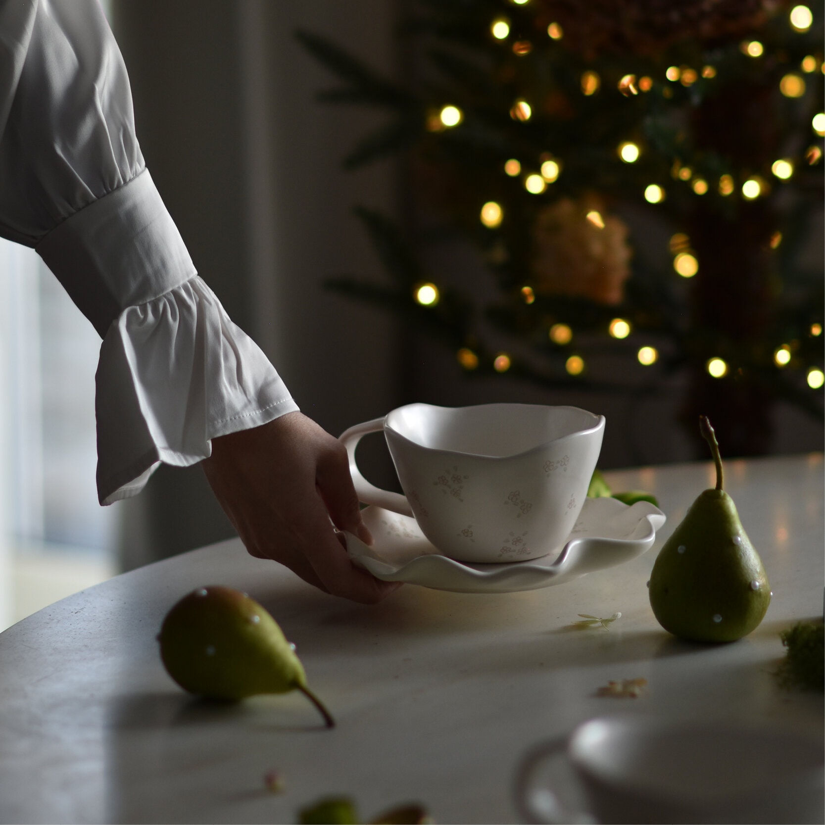 Lilja set mugg 40 cl assiett 19 cm 2 -pack