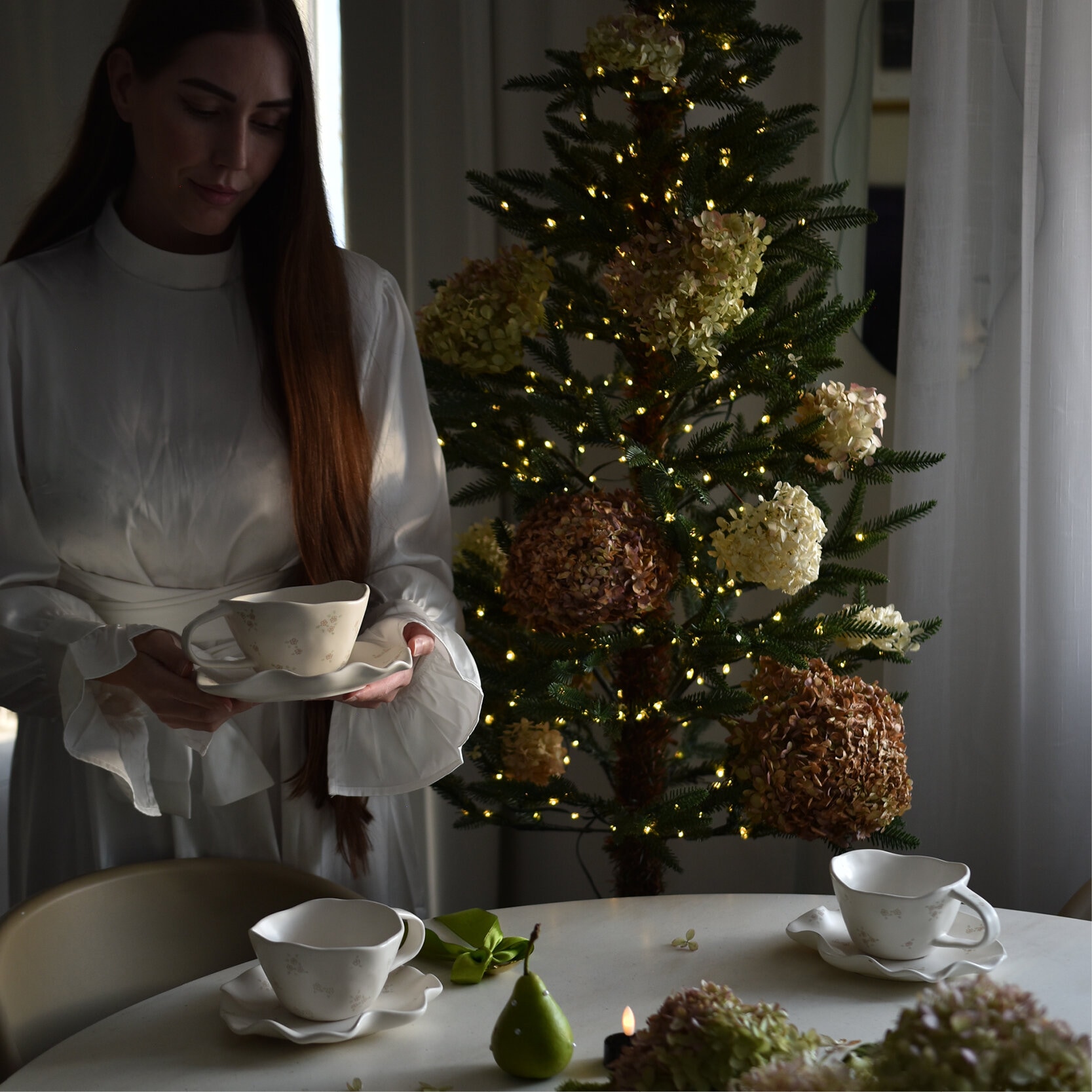 Lilja set mugg 40 cl assiett 19 cm 2 -pack