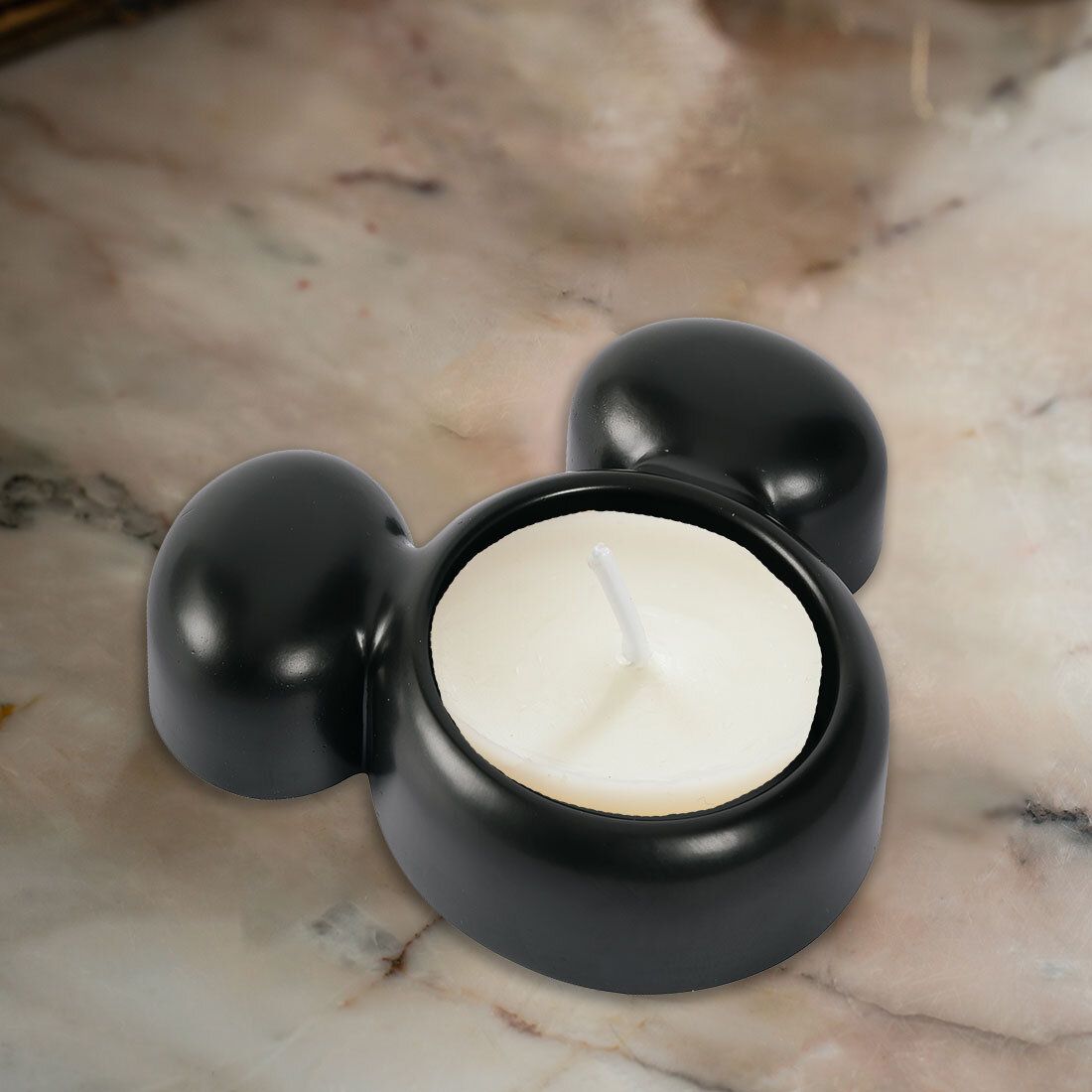 Mickey Mouse Windlicht, Schwarz