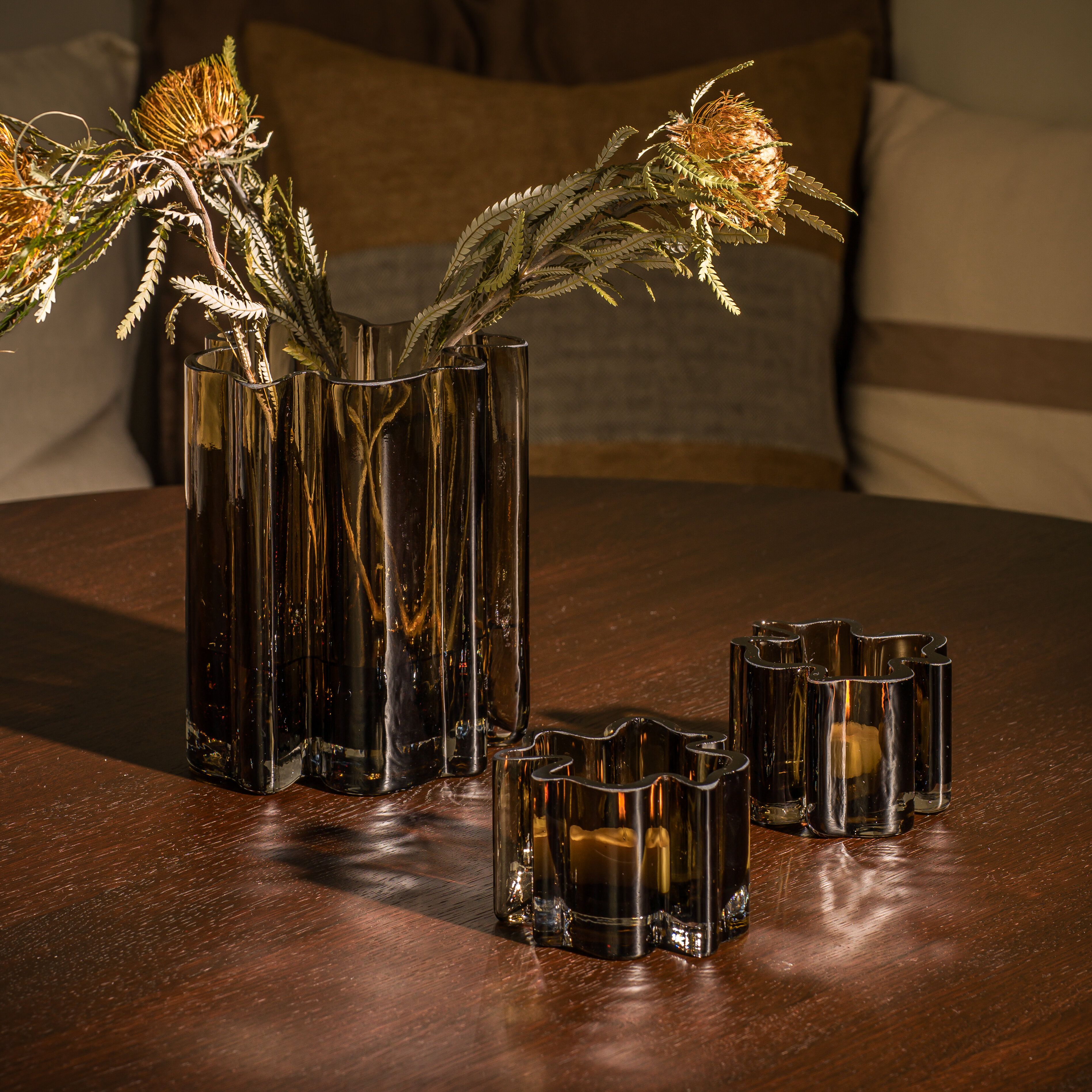 Onnenapila maljakko ja Kynttilälyhty, 3 osaa